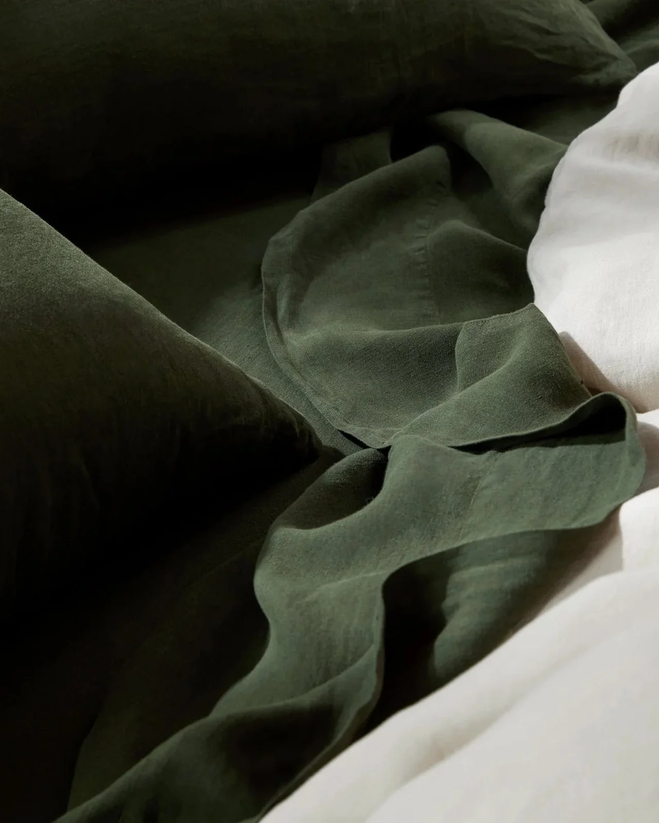 Linen Sheet Set - Evergreen F/Q - Image 4