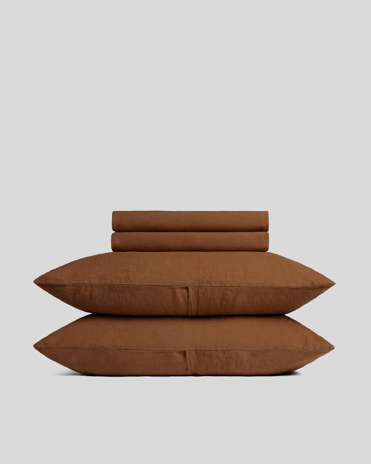 Linen Sheet Set - Tobacco K/CK