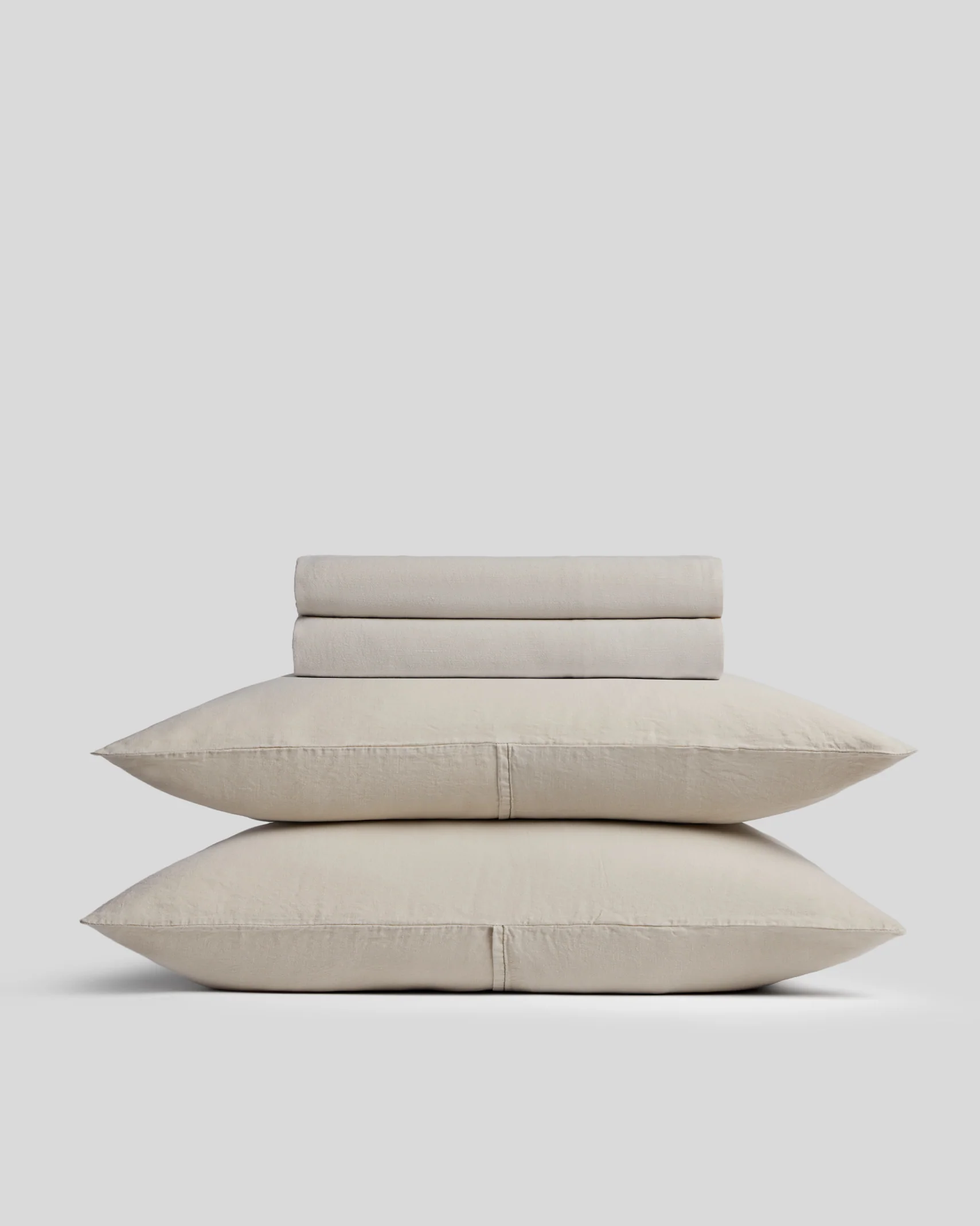 Linen Tencel Sheet Set - Bone F/Q