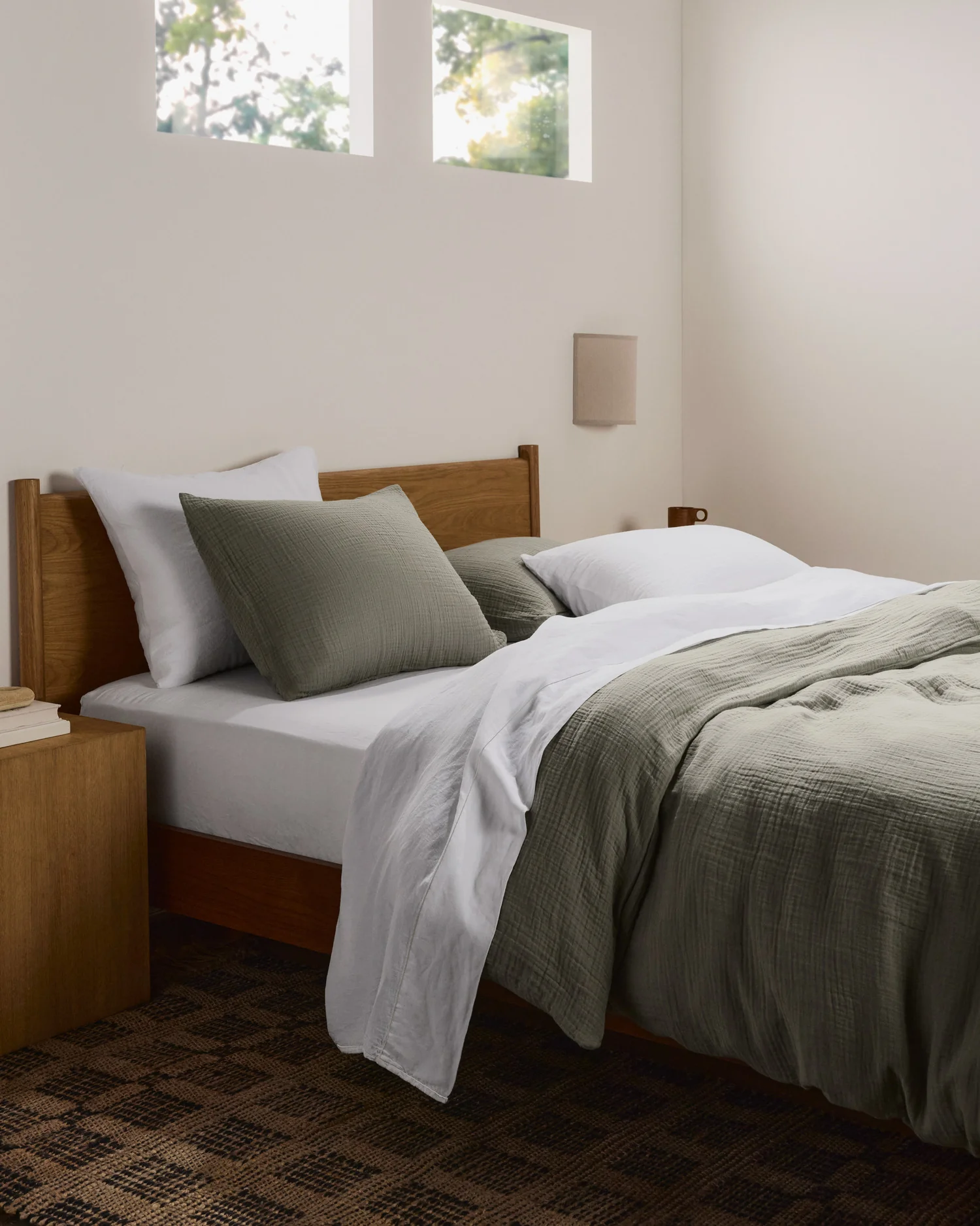 Linen Tencel Pillowcase Set (White) - Image 4