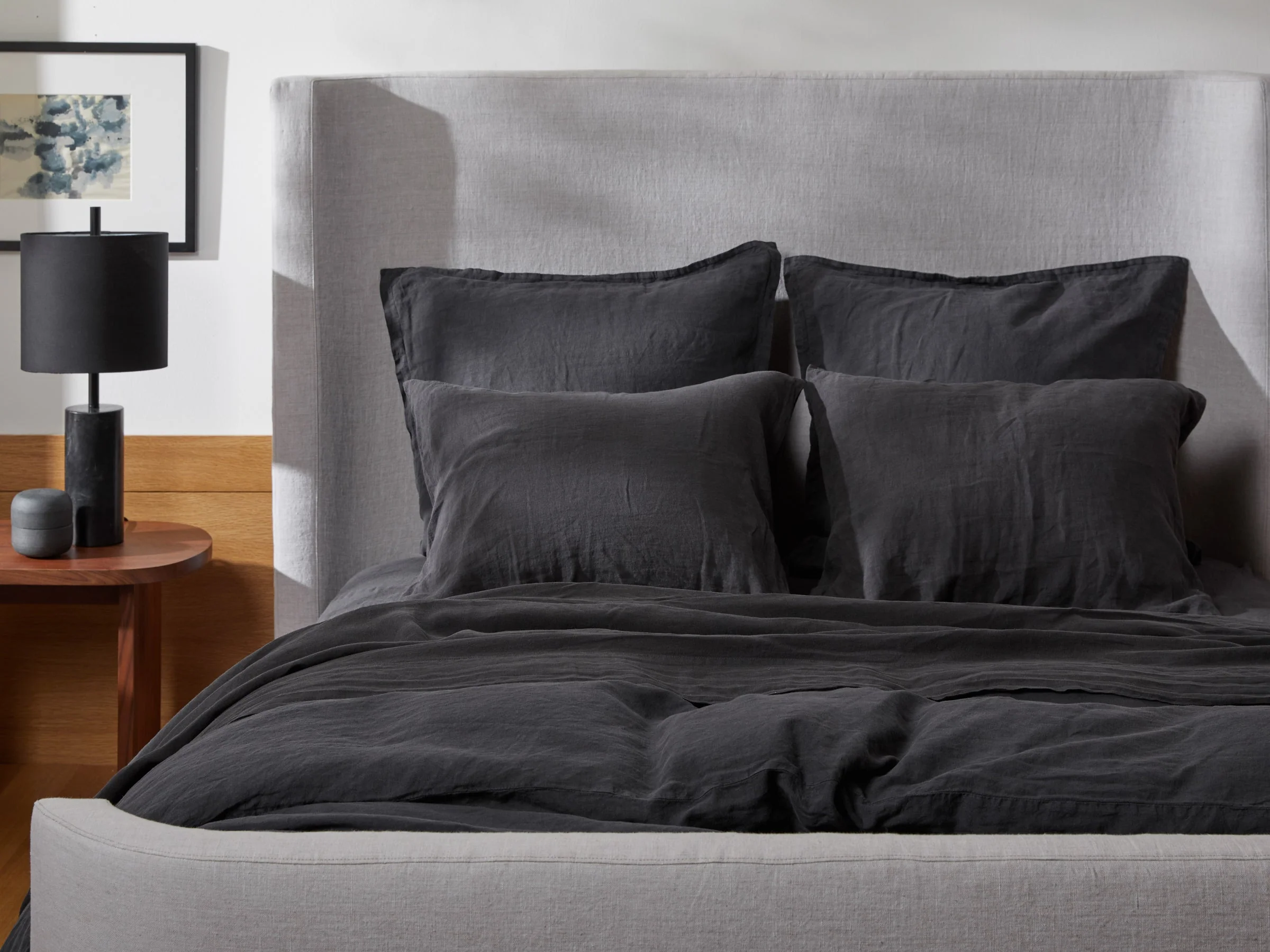 Linen Top Sheet - FINAL SALE (Coal) - Image 4