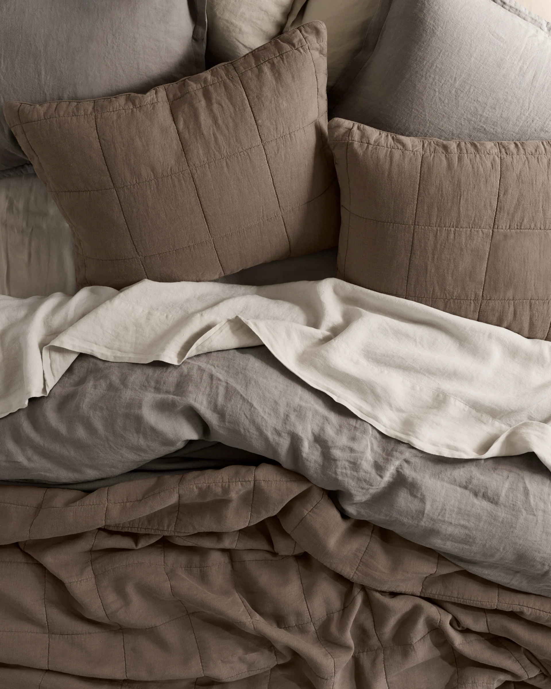 Linen Top Sheet (Dove) - Image 2