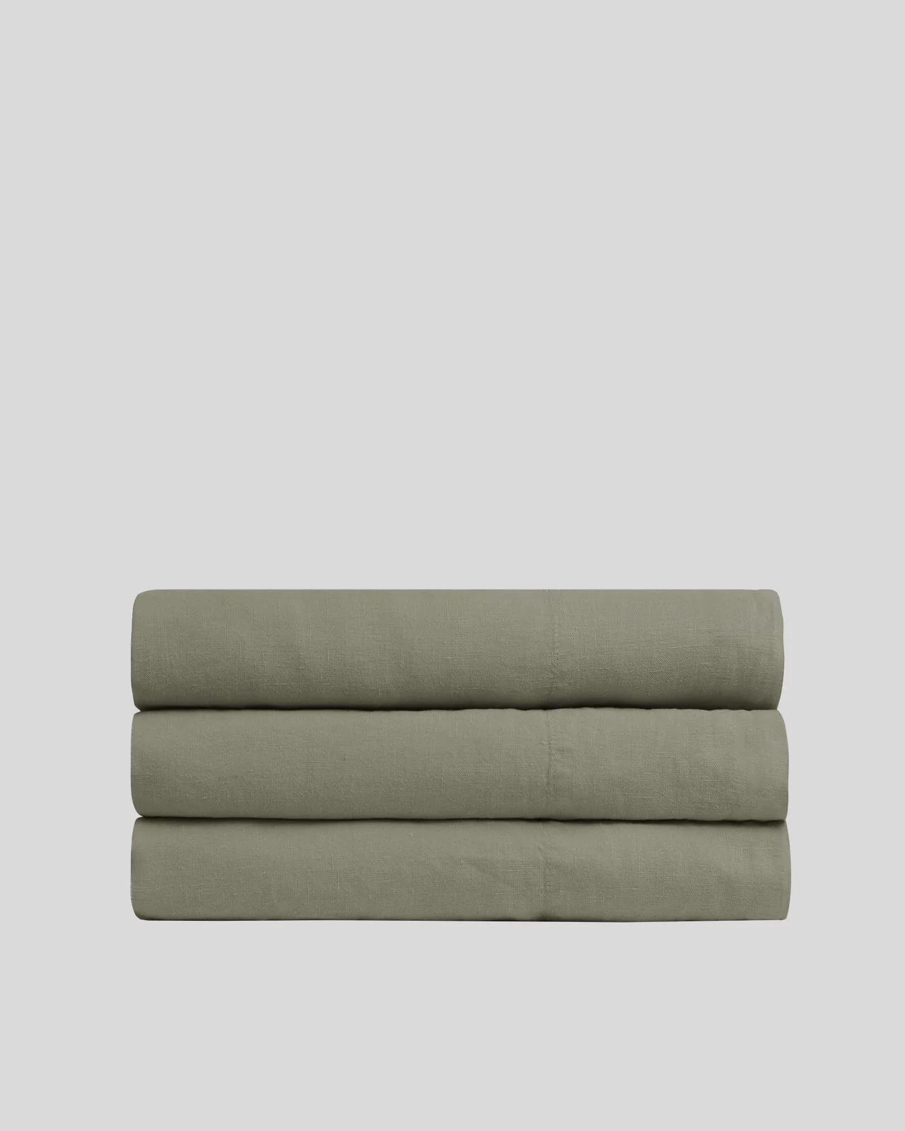 Linen Top Sheet - Moss