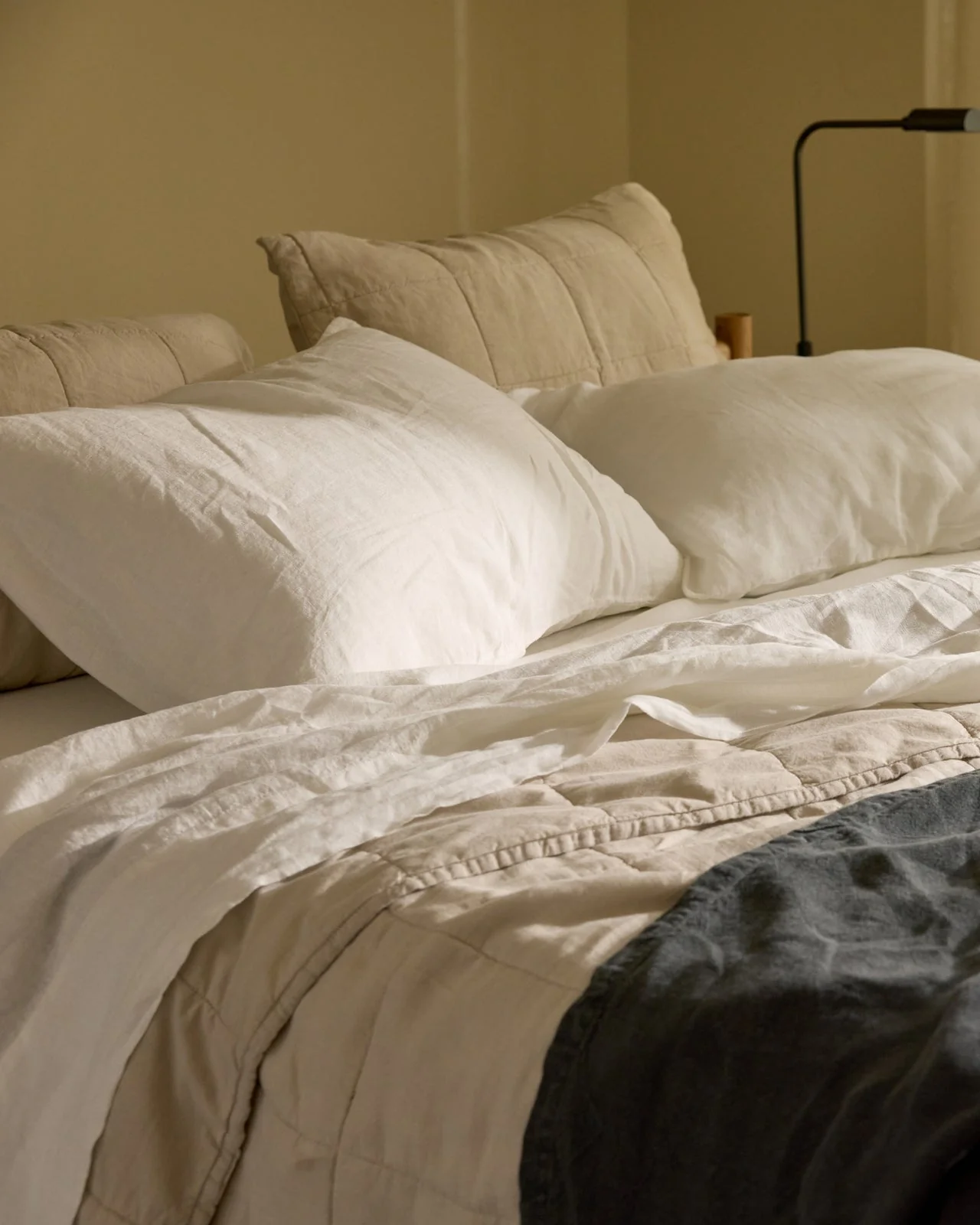 Linen Top Sheet - White - Image 2