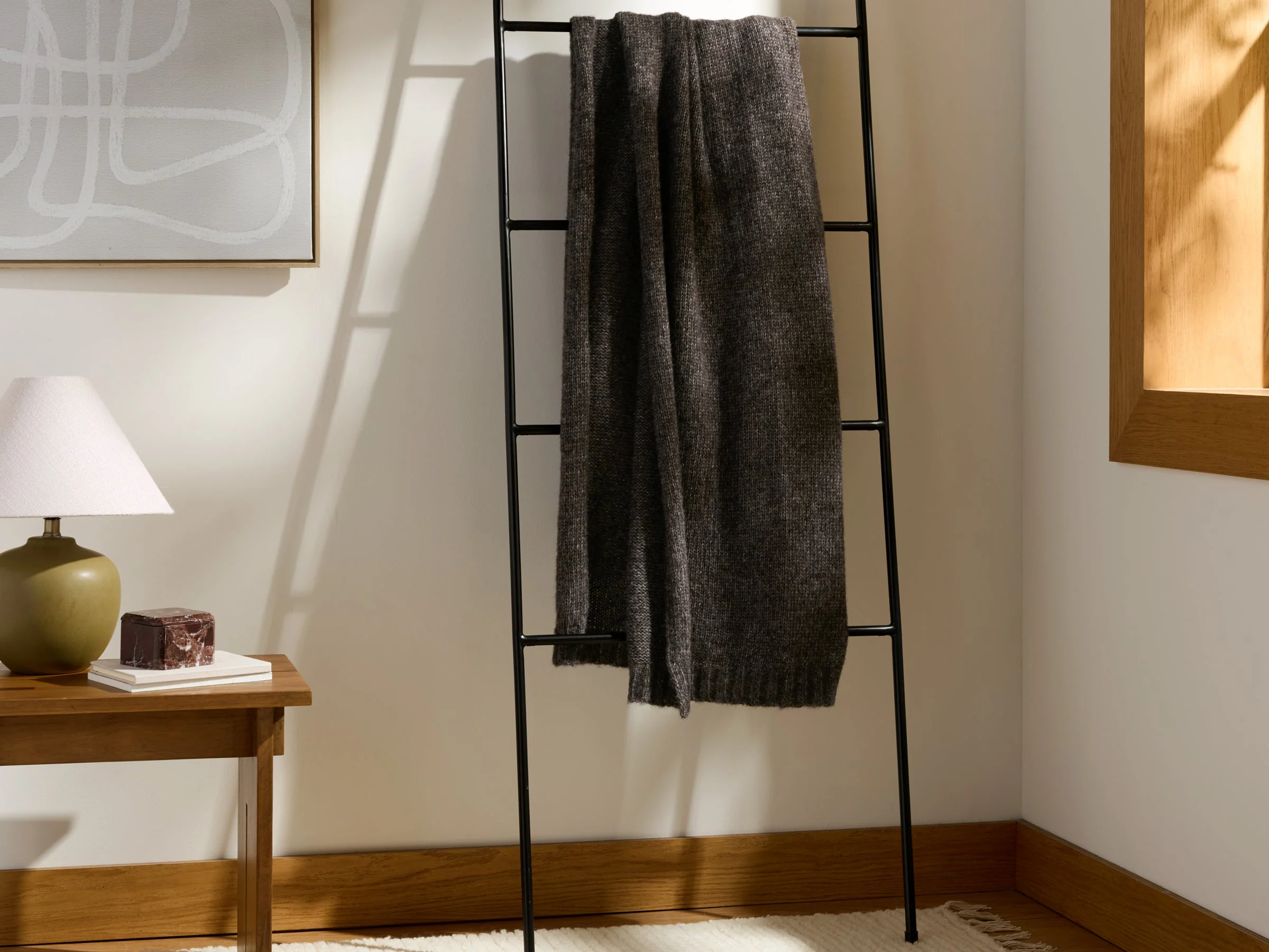 Natural Alpaca Throw - FINAL SALE (Java) - Image 2