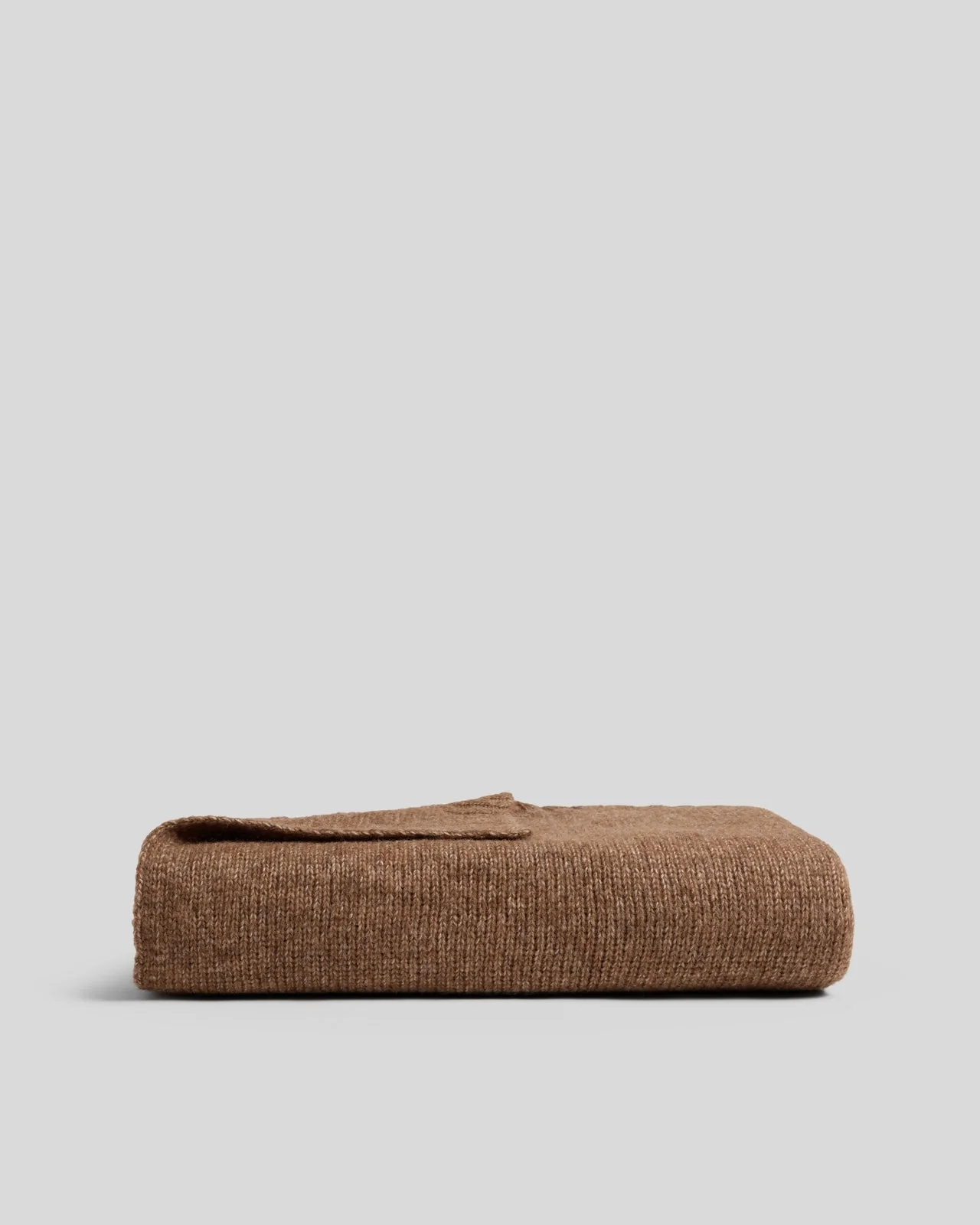 Natural Alpaca Throw - FINAL SALE (Tobacco)