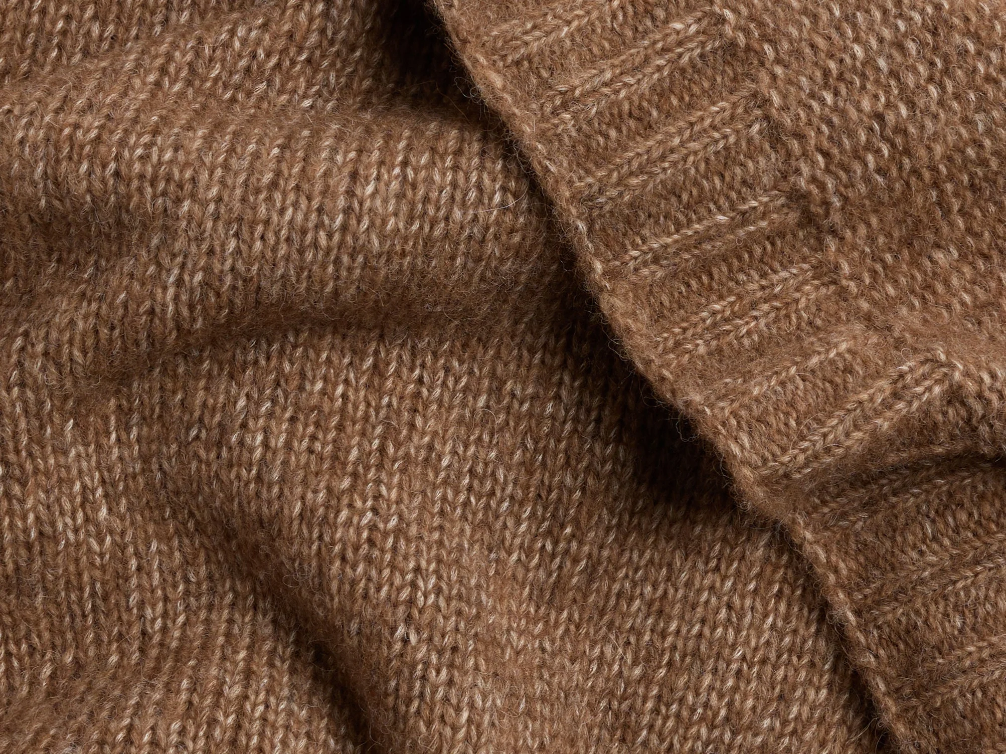 Natural Alpaca Throw - FINAL SALE (Tobacco) - Image 3