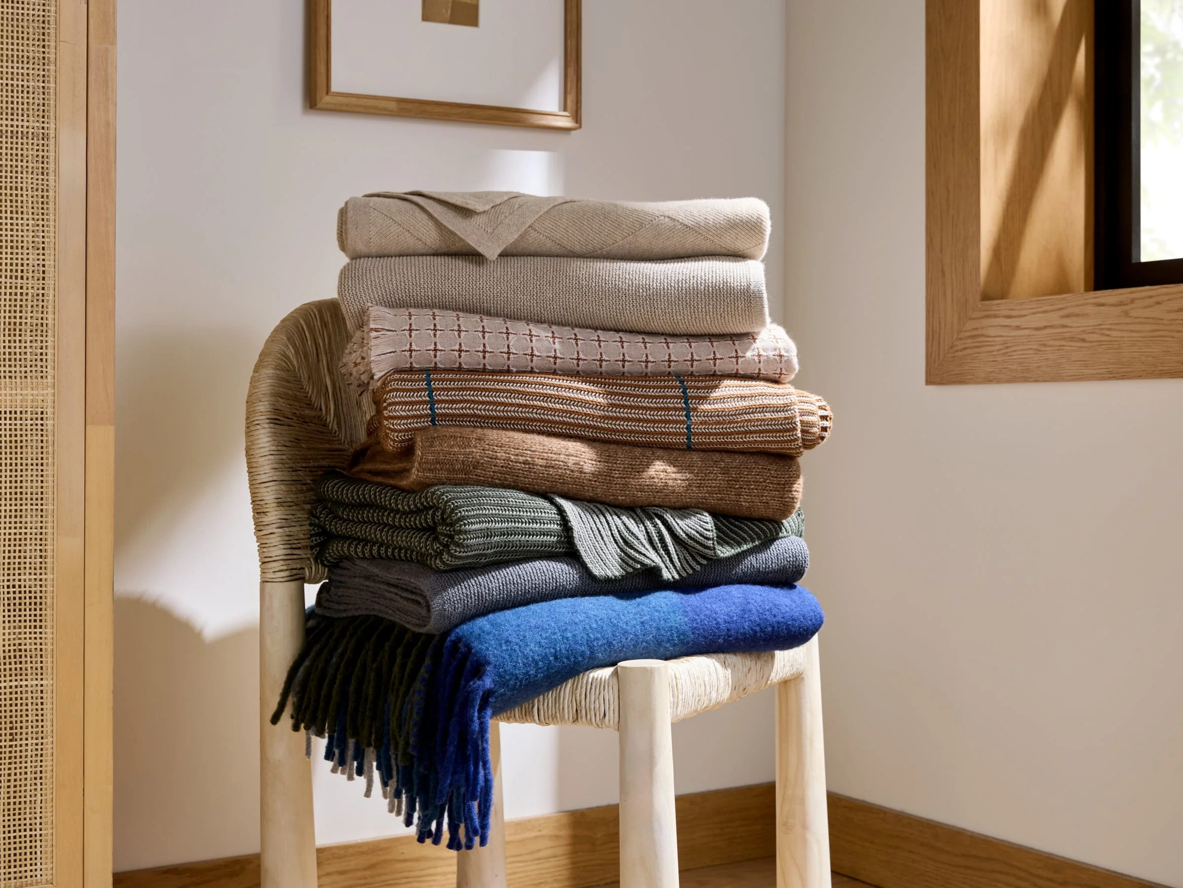 Natural Alpaca Throw - FINAL SALE (Tobacco) - Image 4