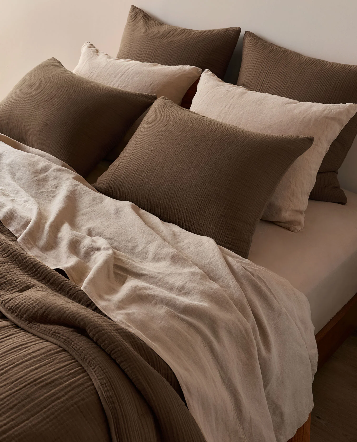 Organic Cloud Cotton Euro Sham (Warm Grey) - Image 4