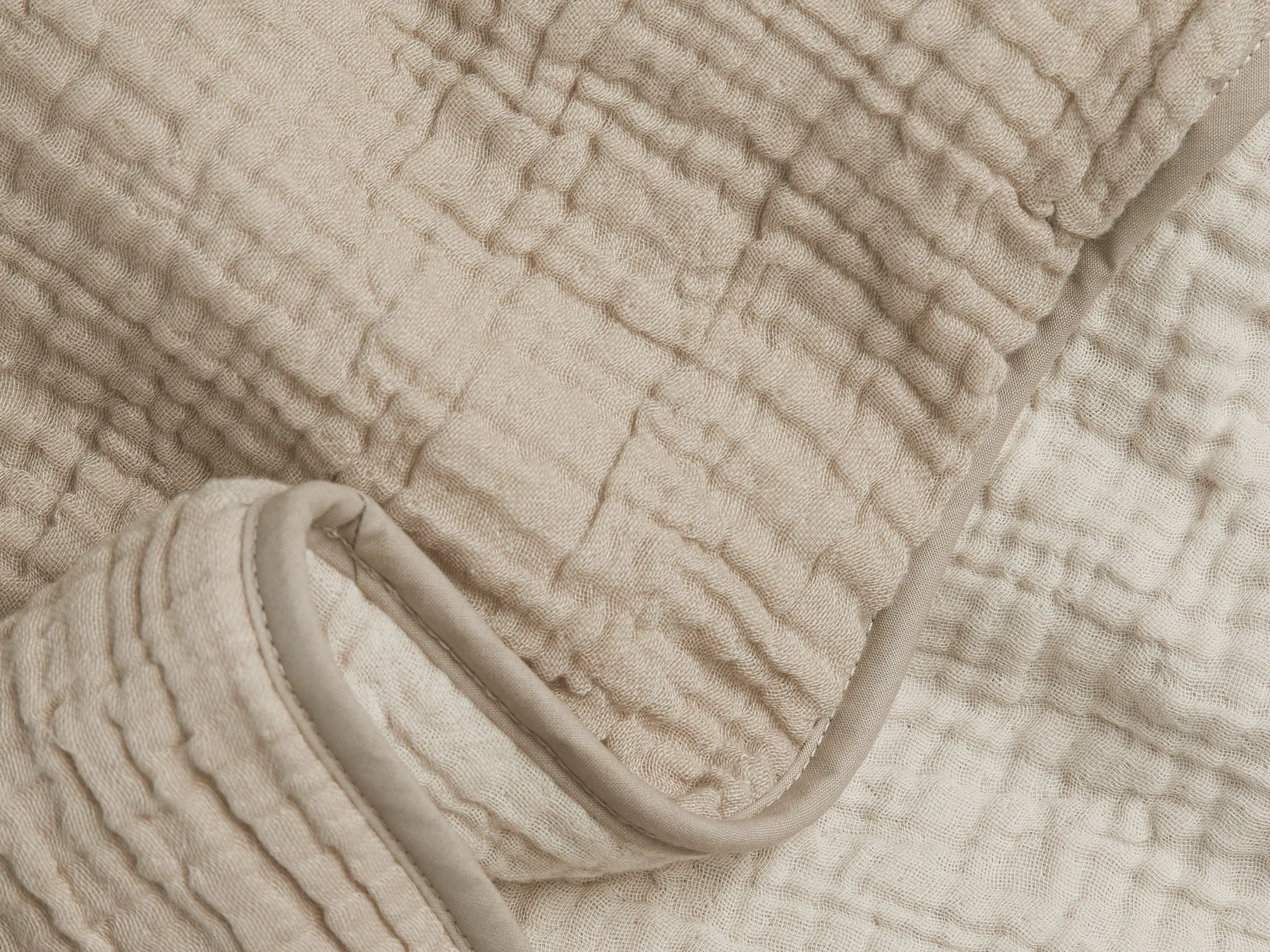 Organic Cloud Cotton Quilt - FINAL SALE (Natural and Ivory) - Image 3
