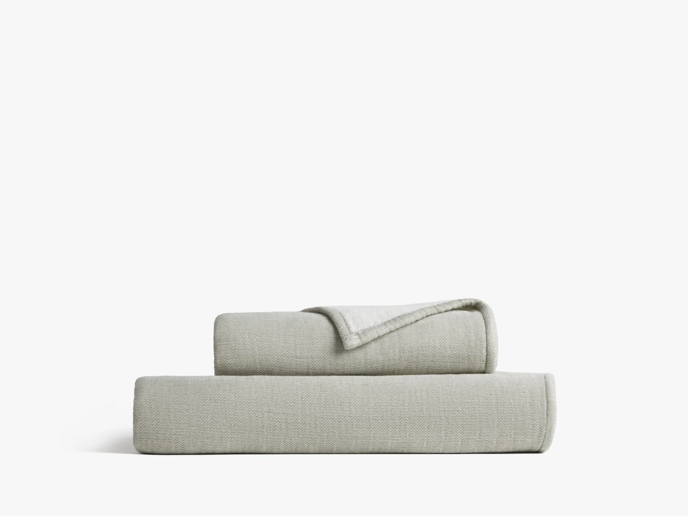 Organic Gauze Terry Towels - FINAL SALE (Moss with Cream) - Image 3