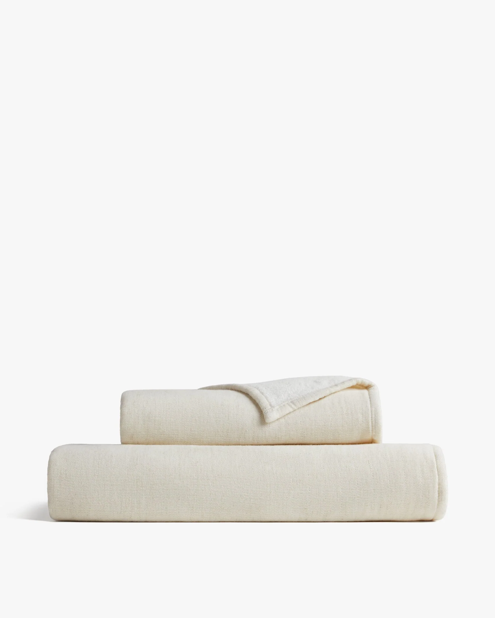 Organic Gauze Terry Towels - FINAL SALE (Natural with Cream)