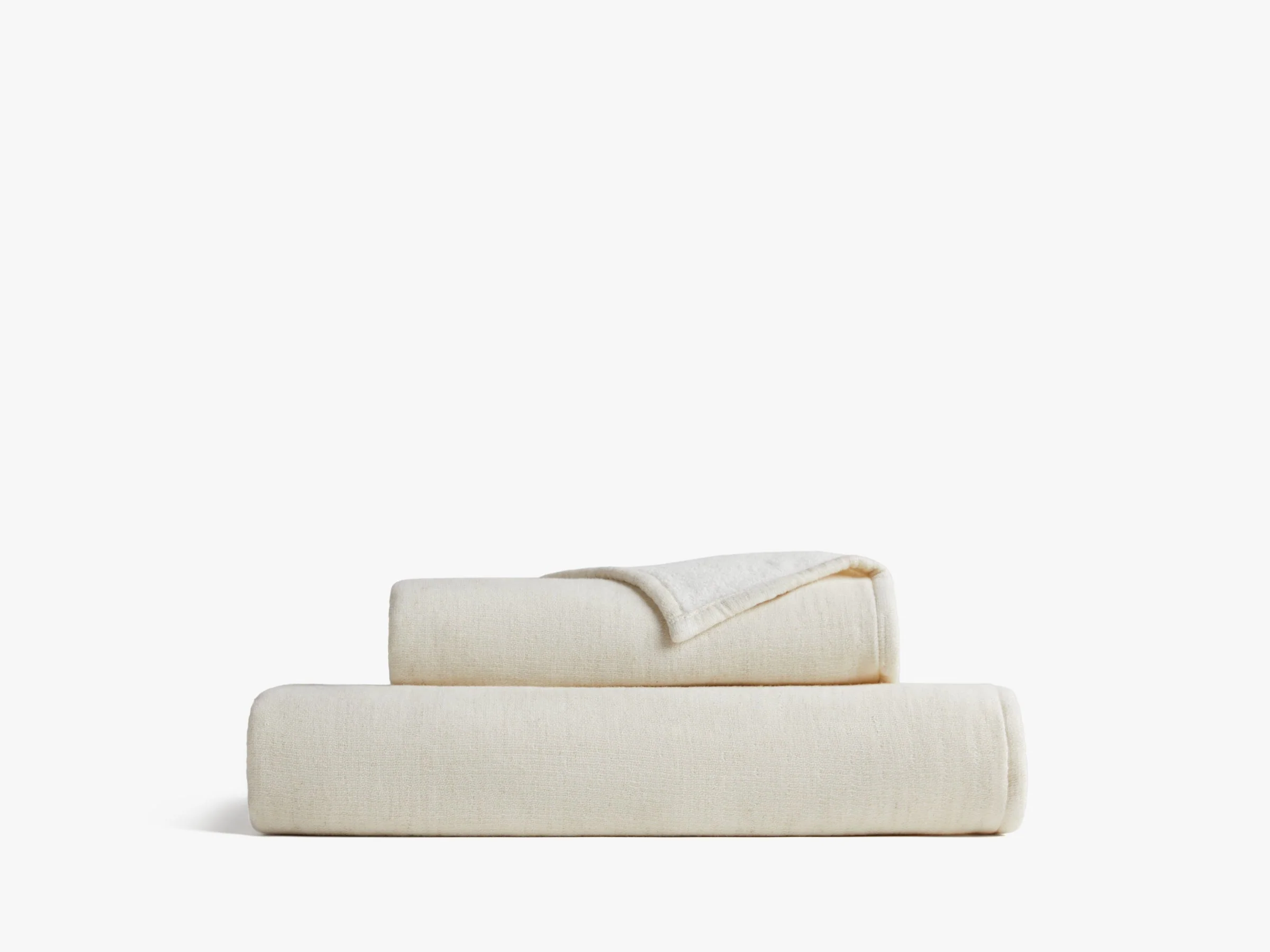 Organic Gauze Terry Towels - FINAL SALE (Natural with Cream) - Image 2
