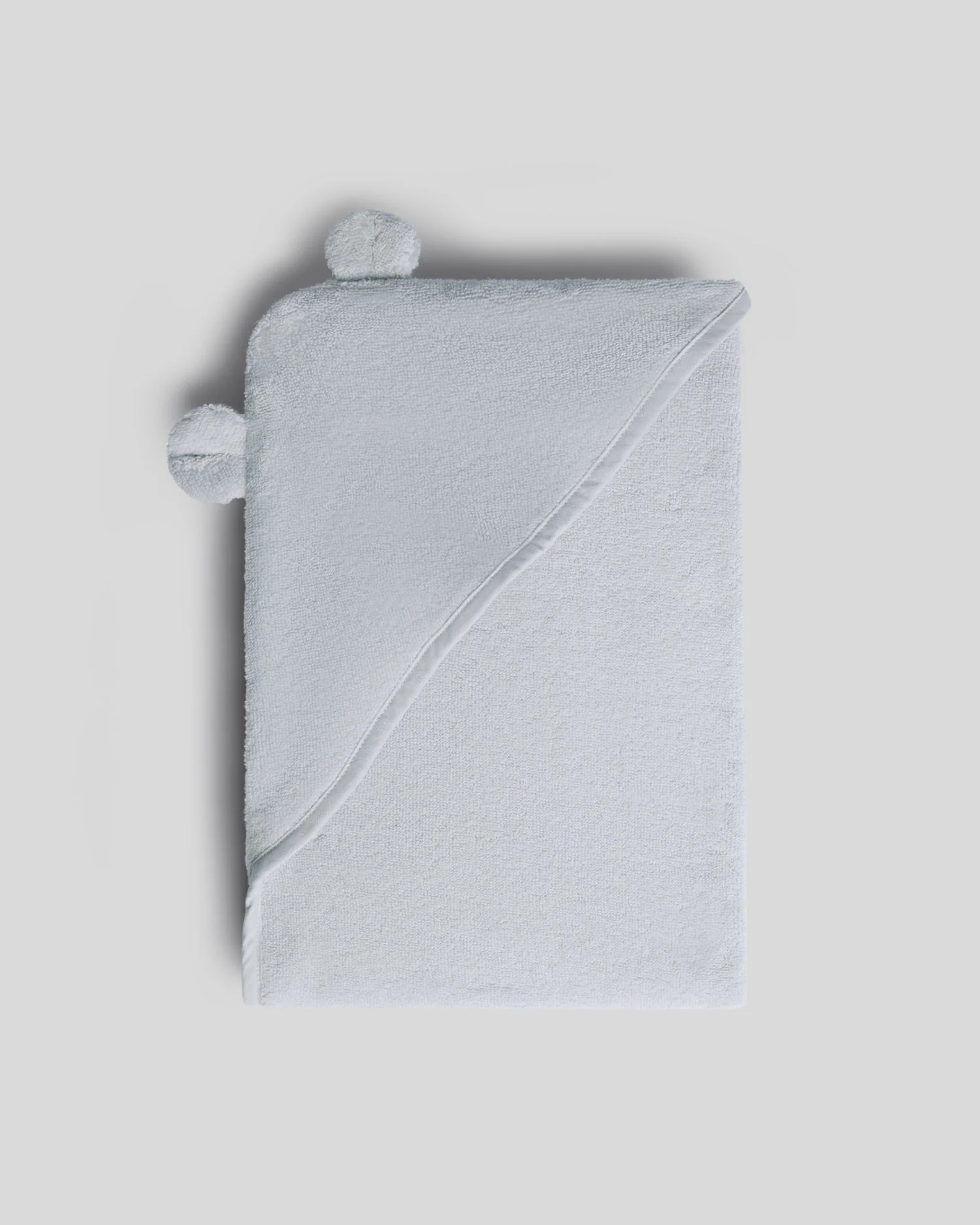 Organic Hooded Toddler Towel with Ears (Sky)