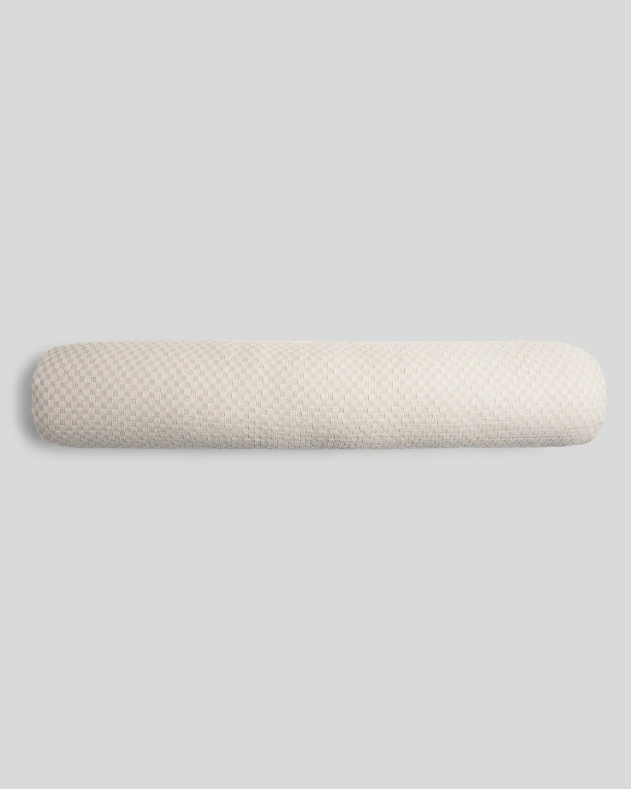 Organic Keys Jacquard Bolster Pillow Cover - FINAL SALE (Bone and Cream)