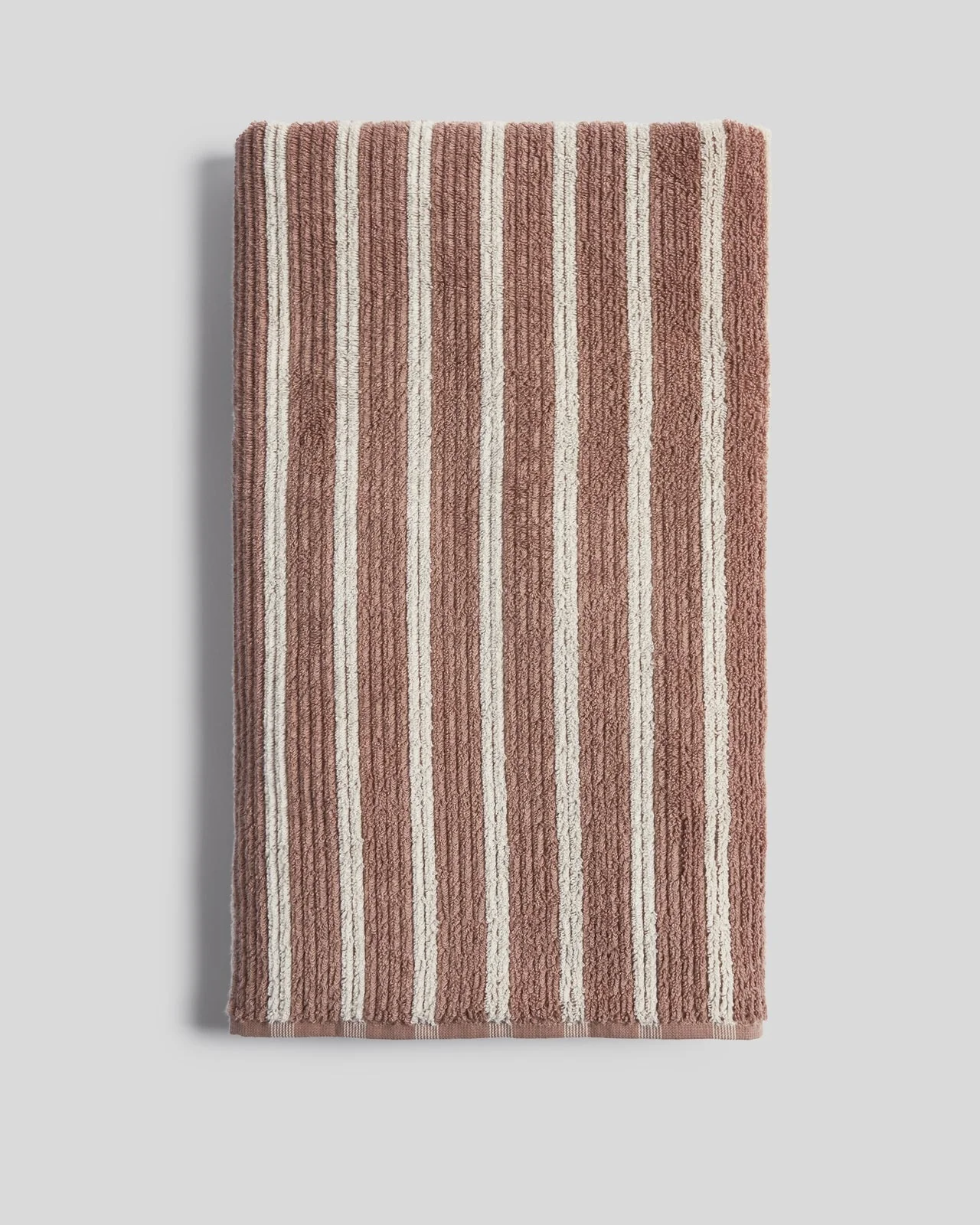 Organic Resort Stripe Towels (Adobe with Butter) - Image 7