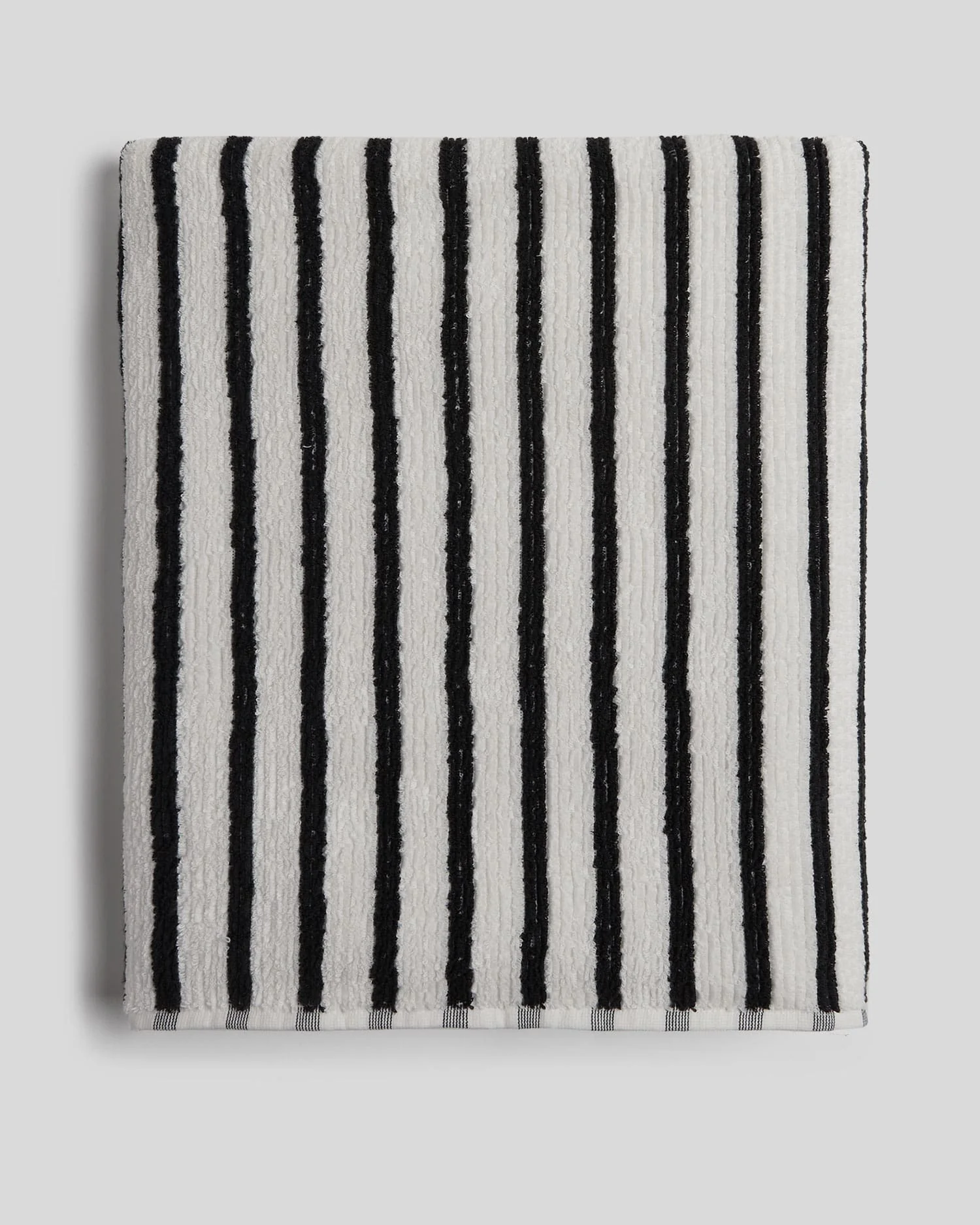 Organic Resort Stripe Towels - FINAL SALE (Plaster with Soft Black) - Image 7