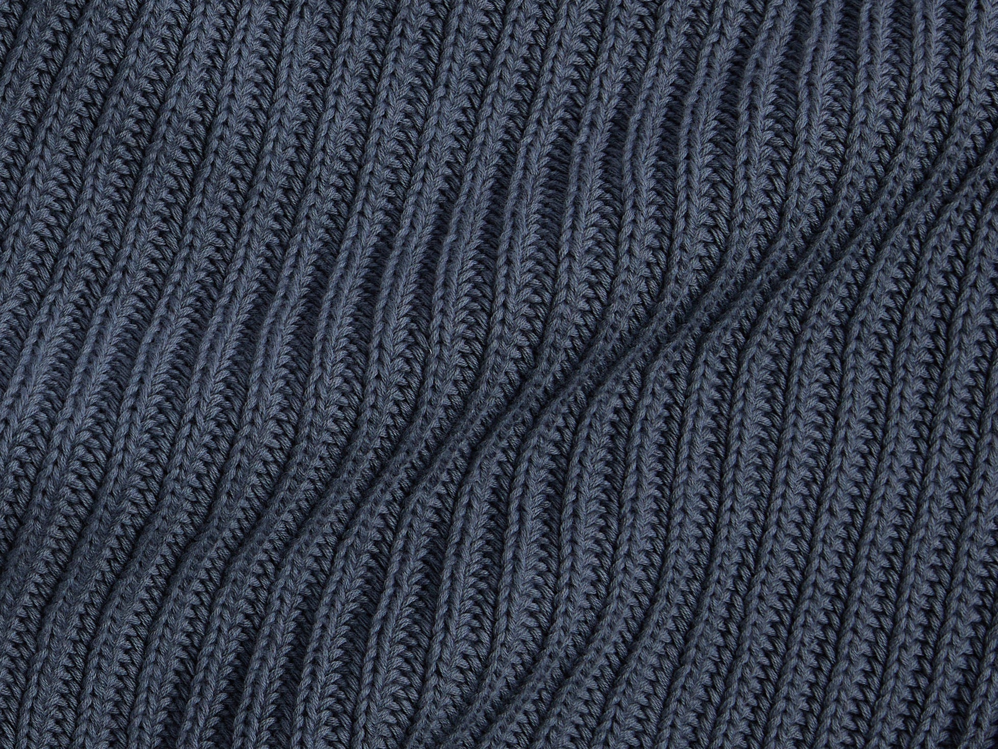 Organic Rib Knit Throw (Dusk) - Image 3