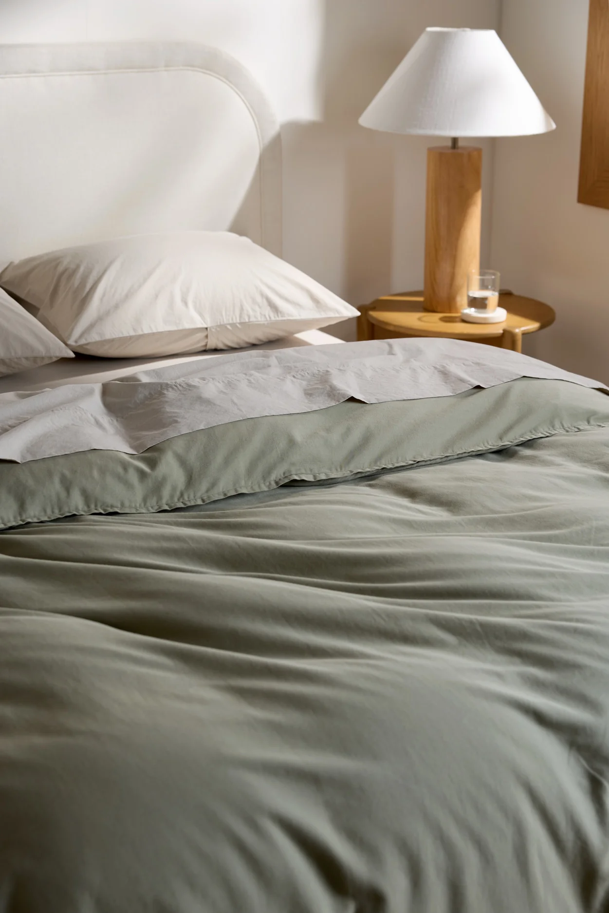 Organic Soft Luxe Duvet Cover - FINAL SALE (Moss) - Image 2