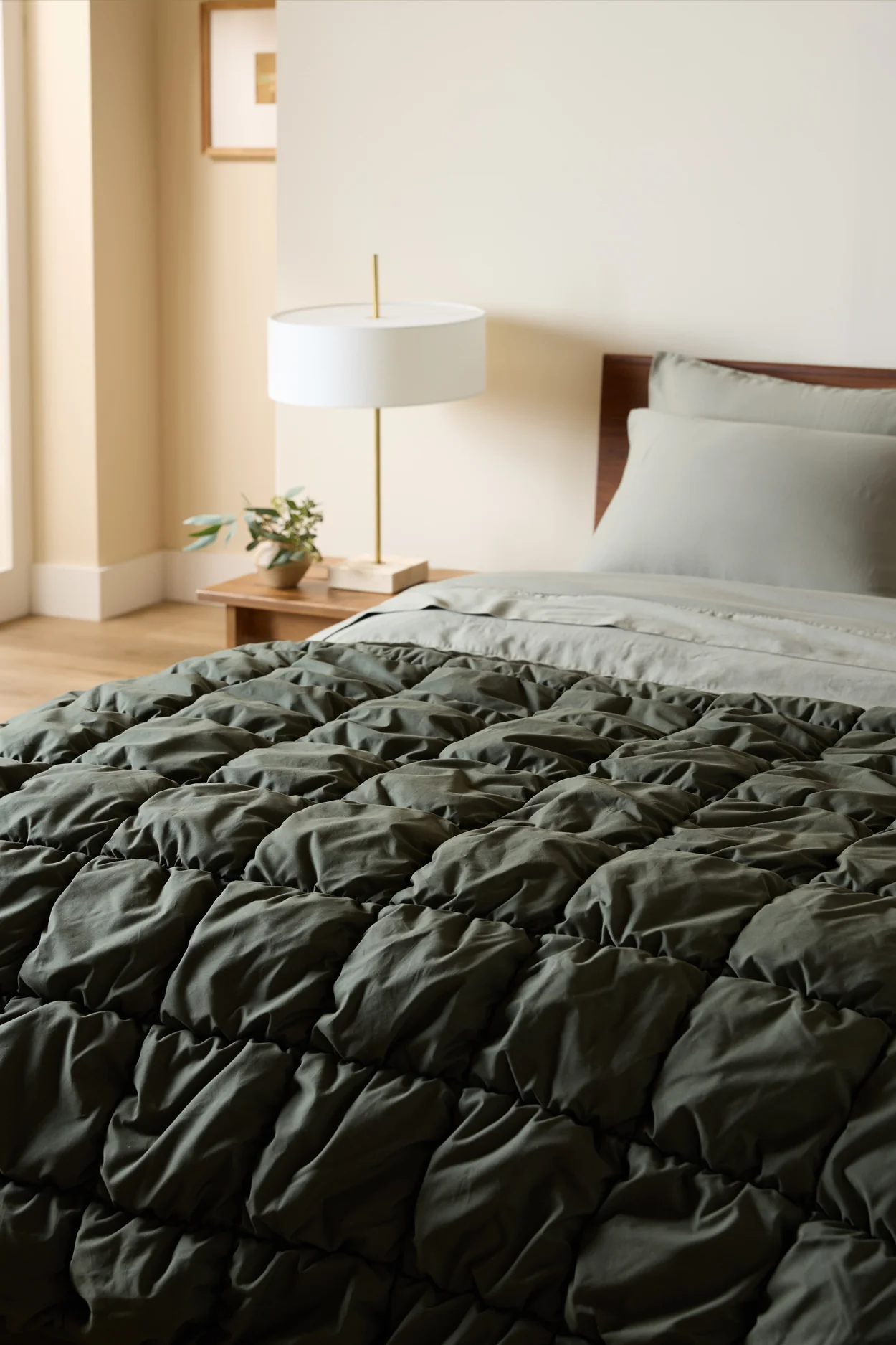 Organic Cozy Cotton Comforter - FINAL SALE (Evergreen) - Image 3