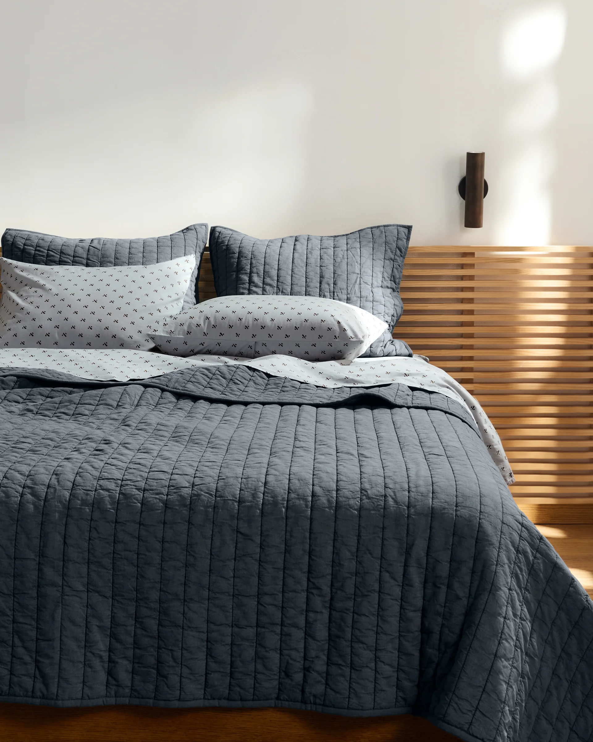 Overdyed Vintage Print Pillowcase Set (Sky) - Image 4