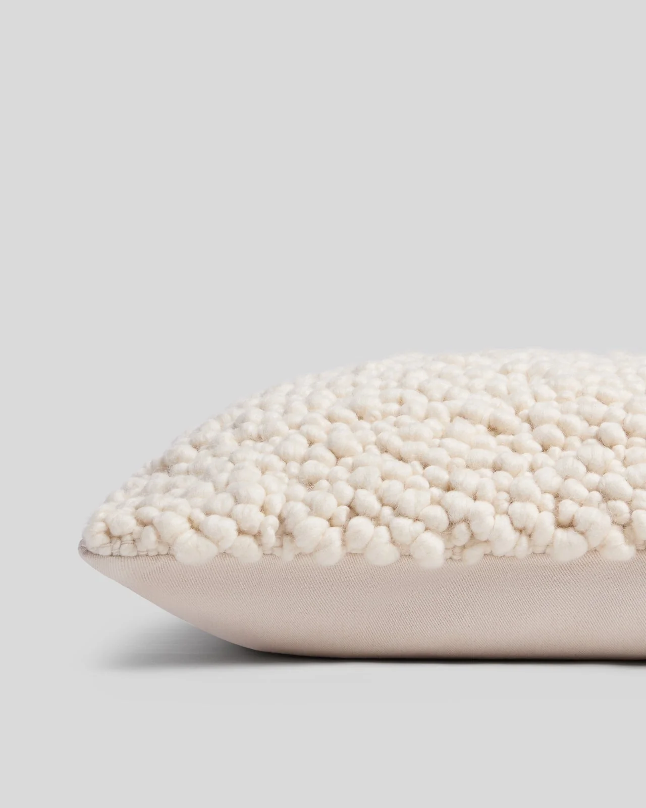 Pebble Handwoven Pillow Cover - FINAL SALE (Cream) - Image 2