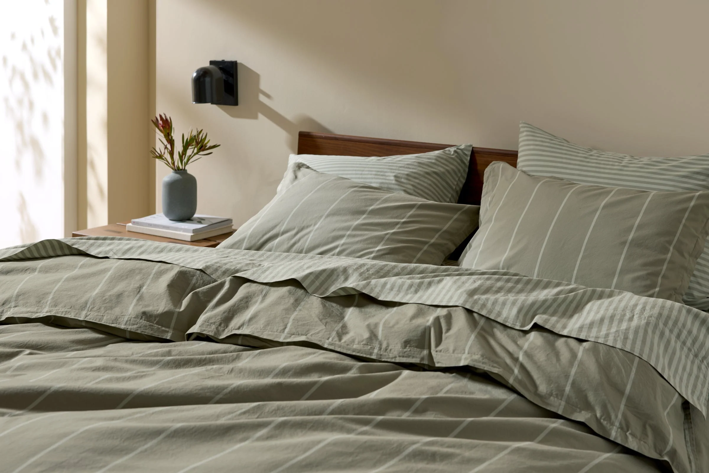 Percale Bundle - Moss Stripe F/Q - Image 4