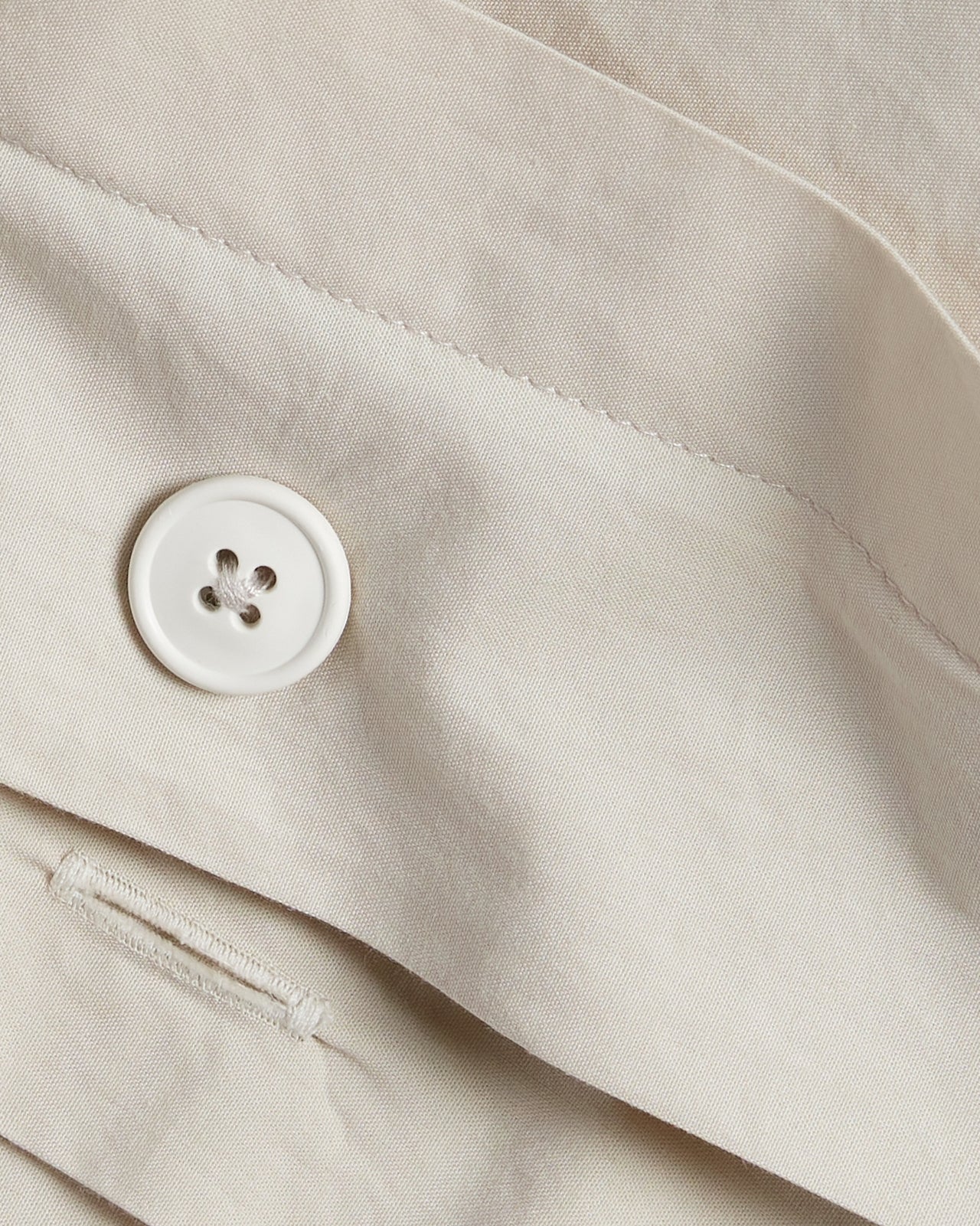 Percale Duvet Cover (Bone) - Image 3