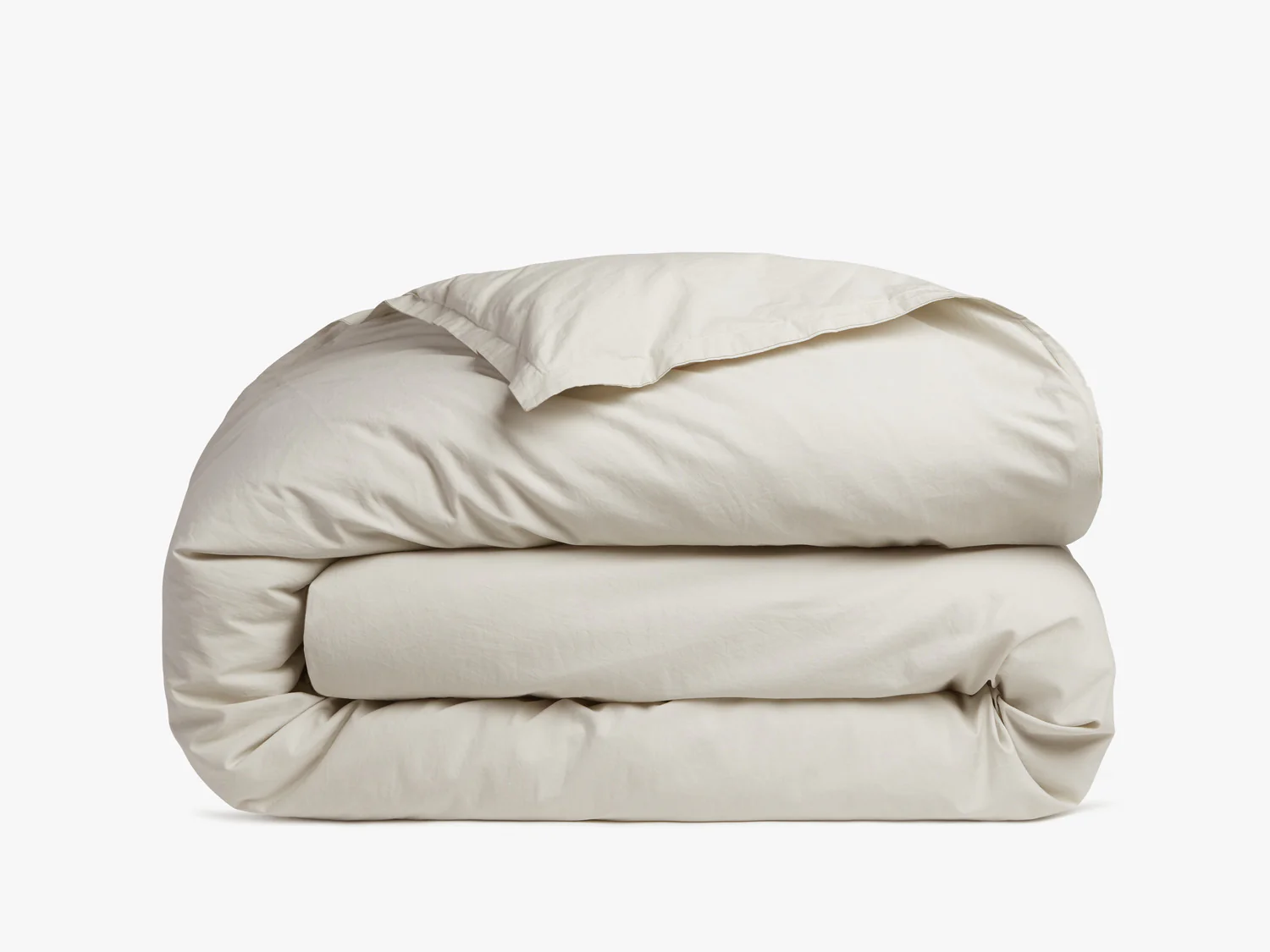 Percale Duvet Cover - FINAL SALE (Sand)