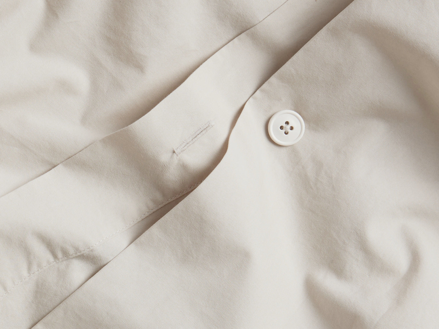 Percale Duvet Cover - FINAL SALE (Sand) - Image 2