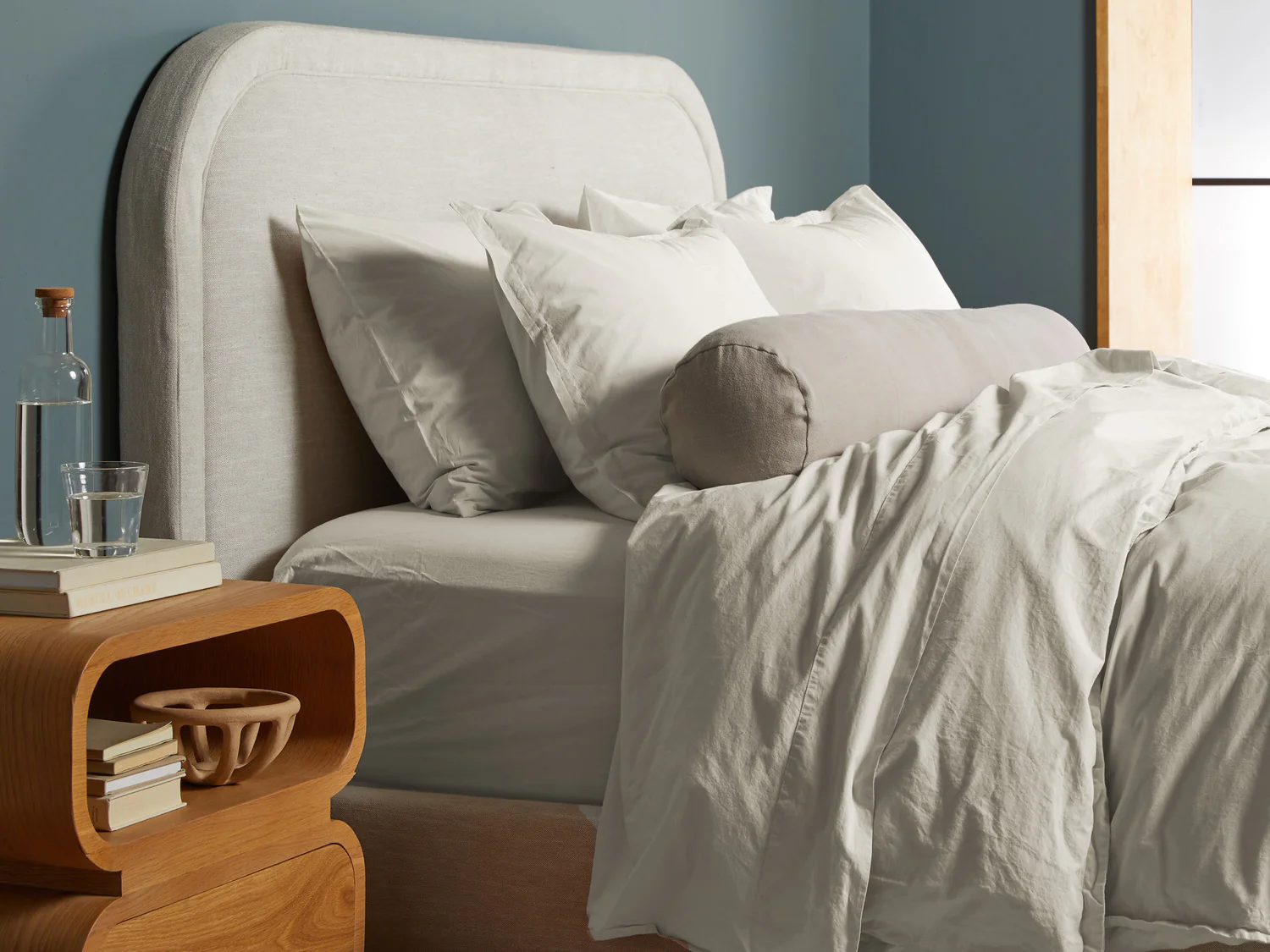 Percale Duvet Cover - FINAL SALE (Sand) - Image 3