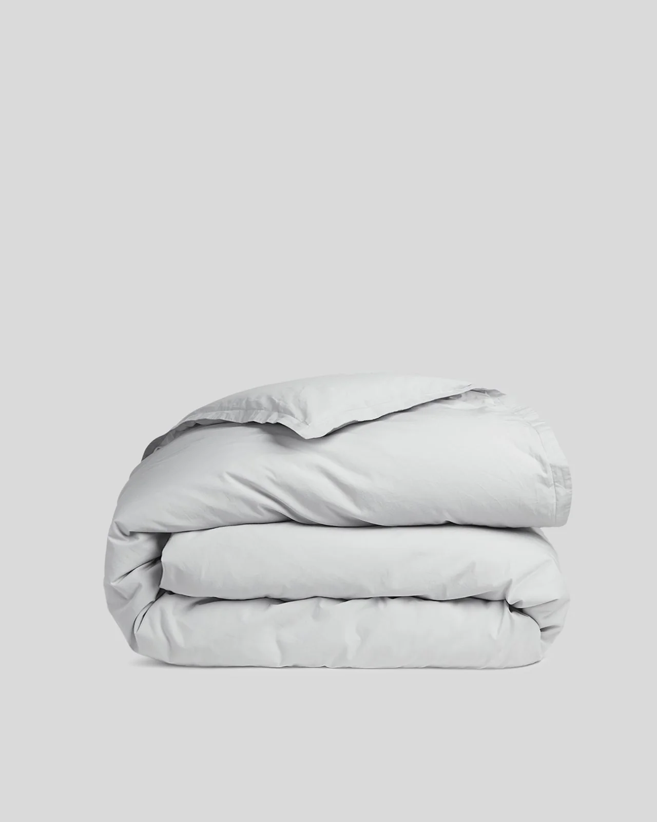 Percale Duvet Cover - FINAL SALE (Light Grey)