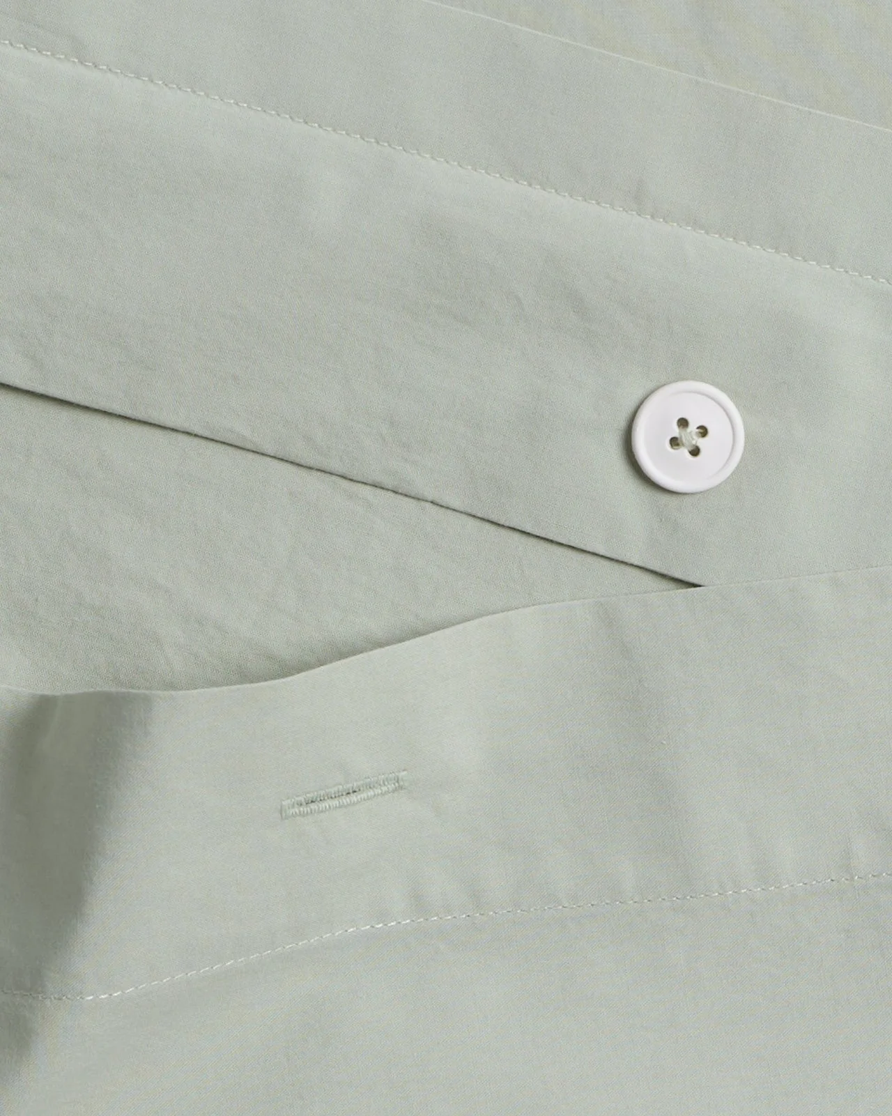 Percale Duvet Cover - FINAL SALE (Sage) - Image 3