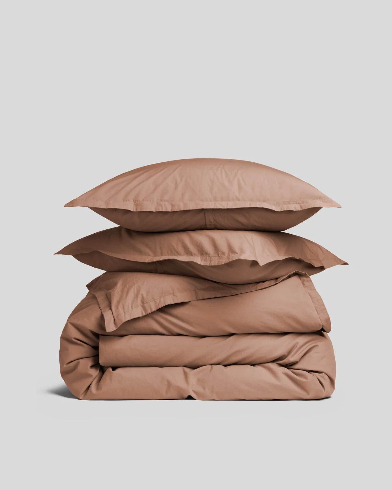 Percale Duvet Cover Set - Adobe F/Q