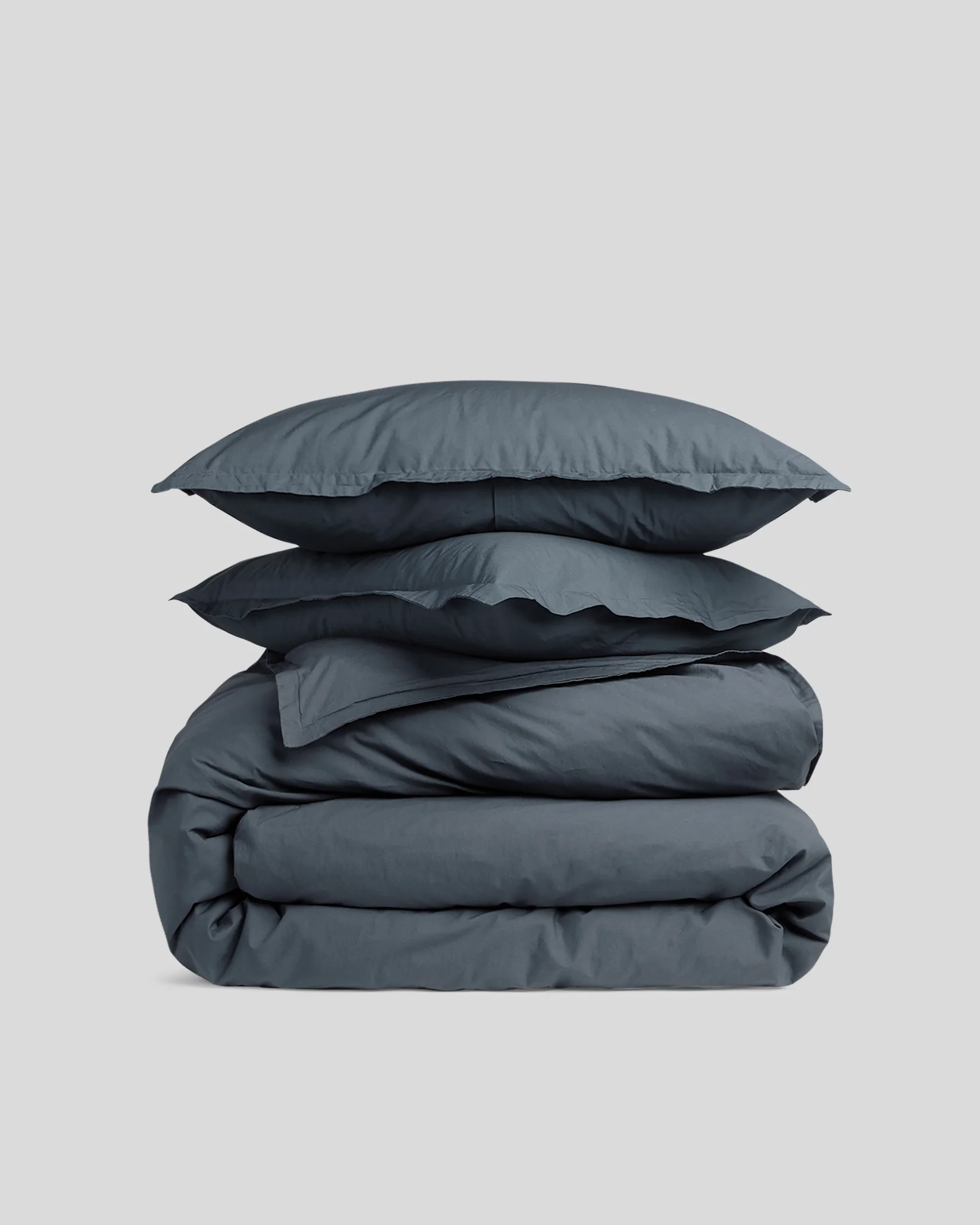 Percale Duvet Cover Set - Dusk TW/XL