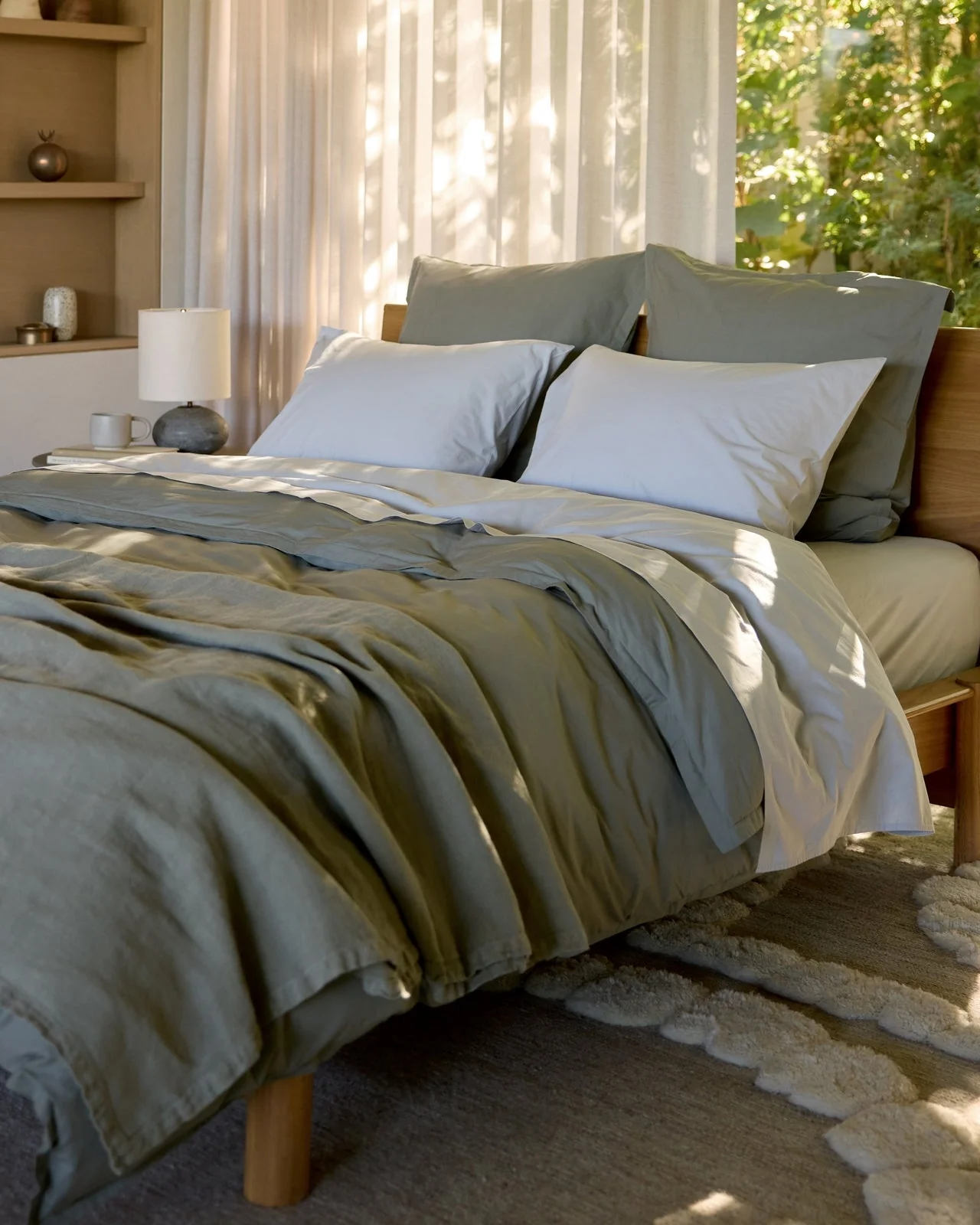 Percale Euro Sham (Moss) - Image 2