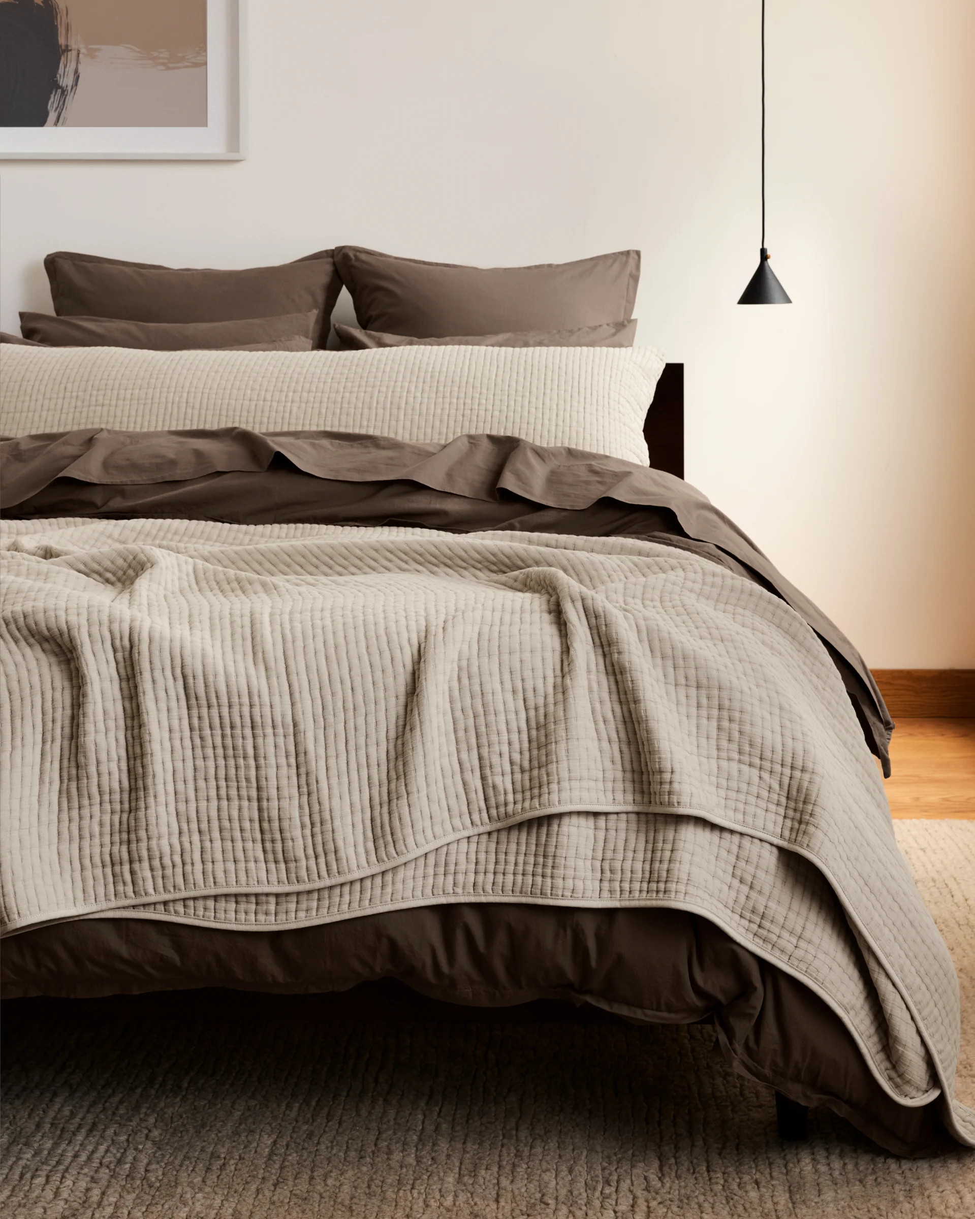 Percale Euro Sham (Warm Grey) - Image 4