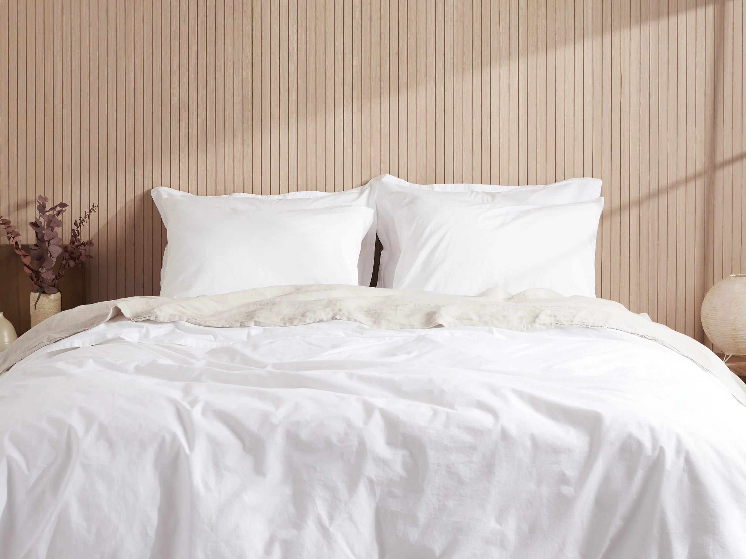 Percale Fabric Swatch (White) - Image 3