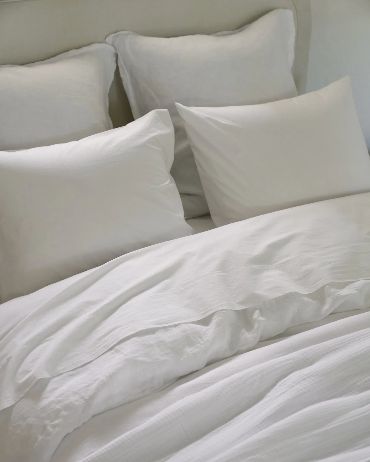 Percale Fitted Sheet (White) - Image 4