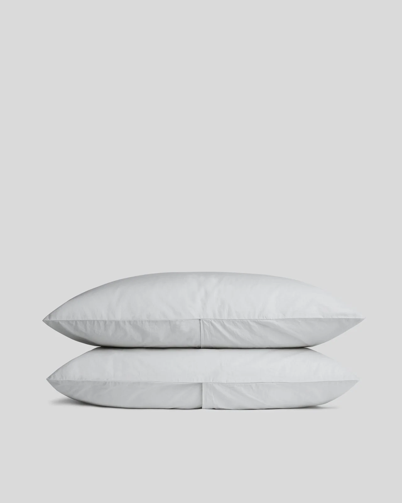 Percale Pillowcase Set - FINAL SALE (Light Grey)