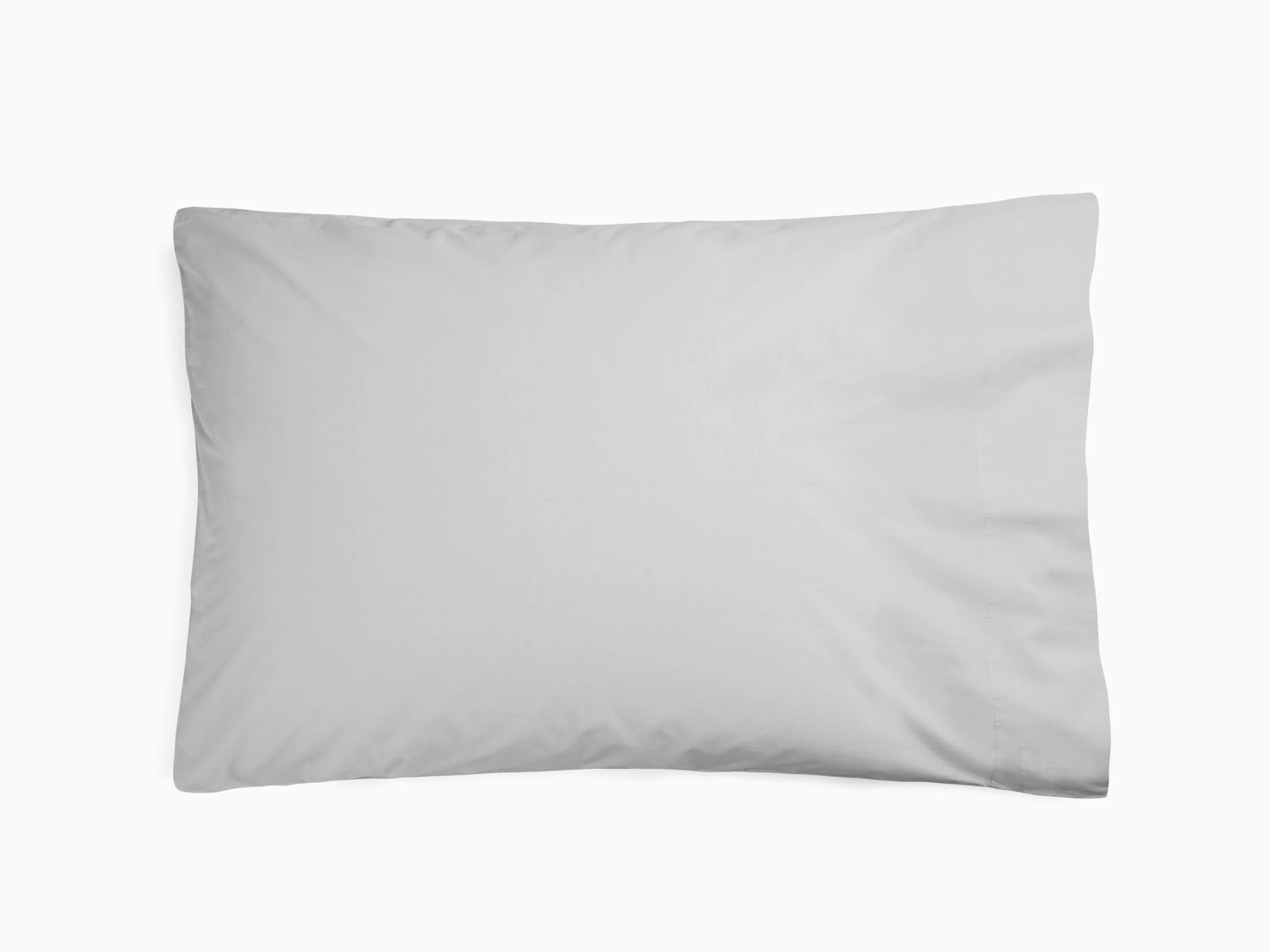 Percale Pillowcase Set - FINAL SALE (Light Grey) - Image 4