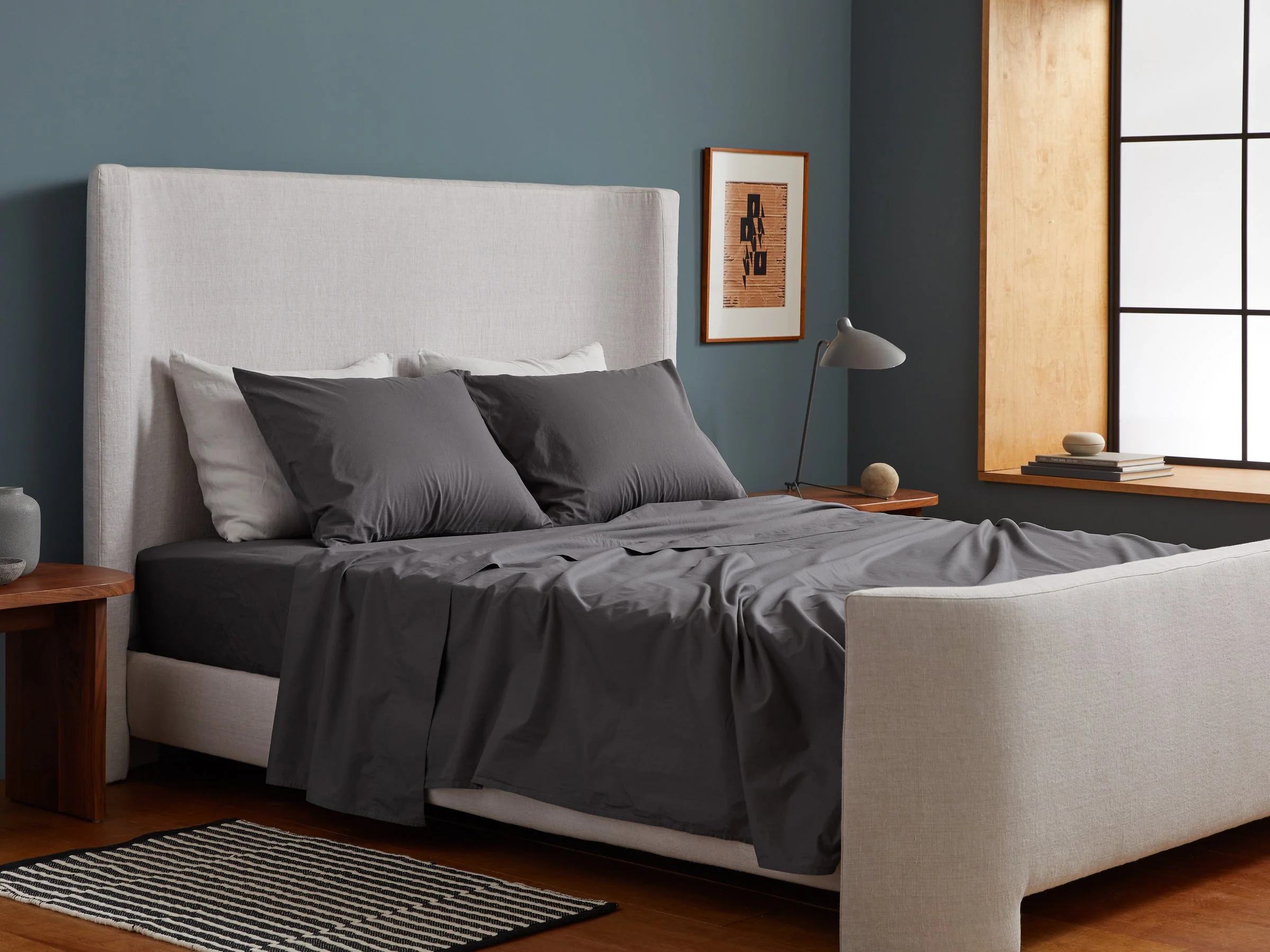 Percale Pillowcase Set (Slate) - Image 2