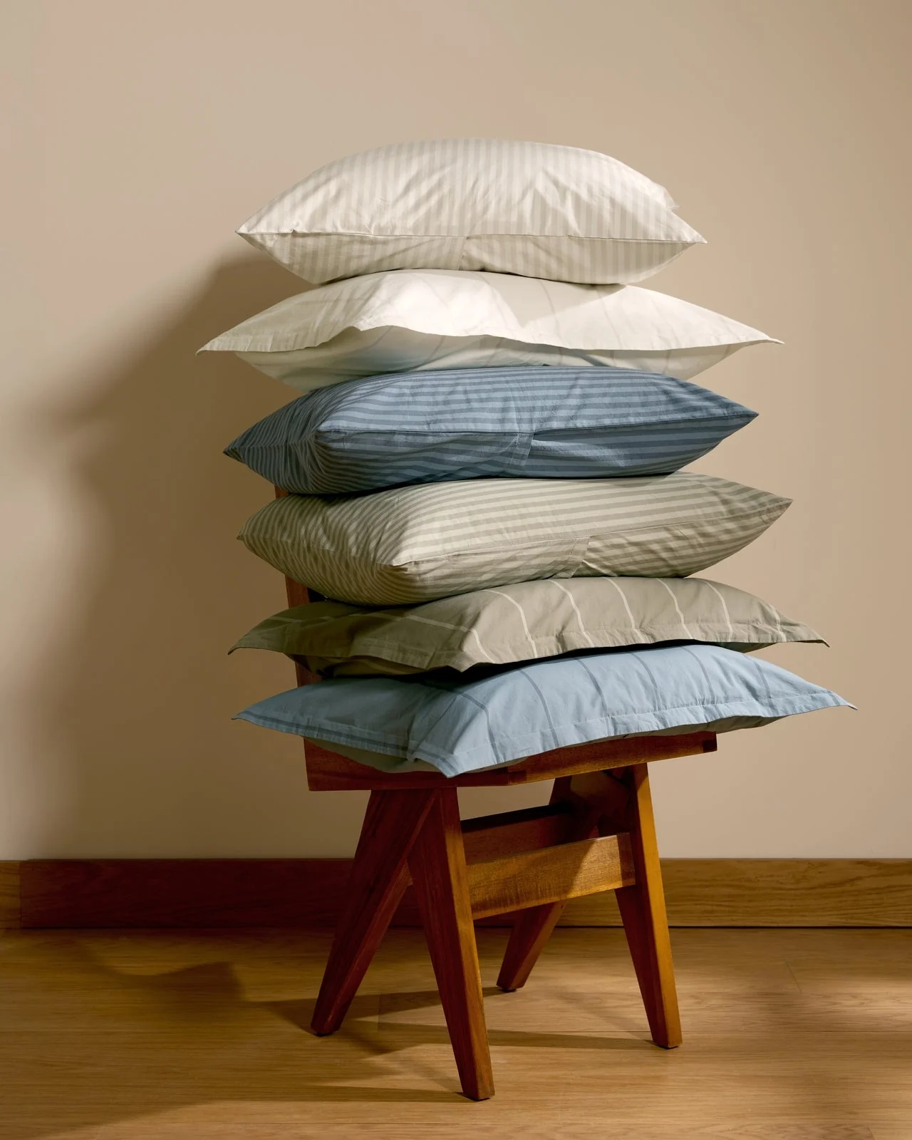 Percale Sham Set (Dusk Stripe) - Image 4