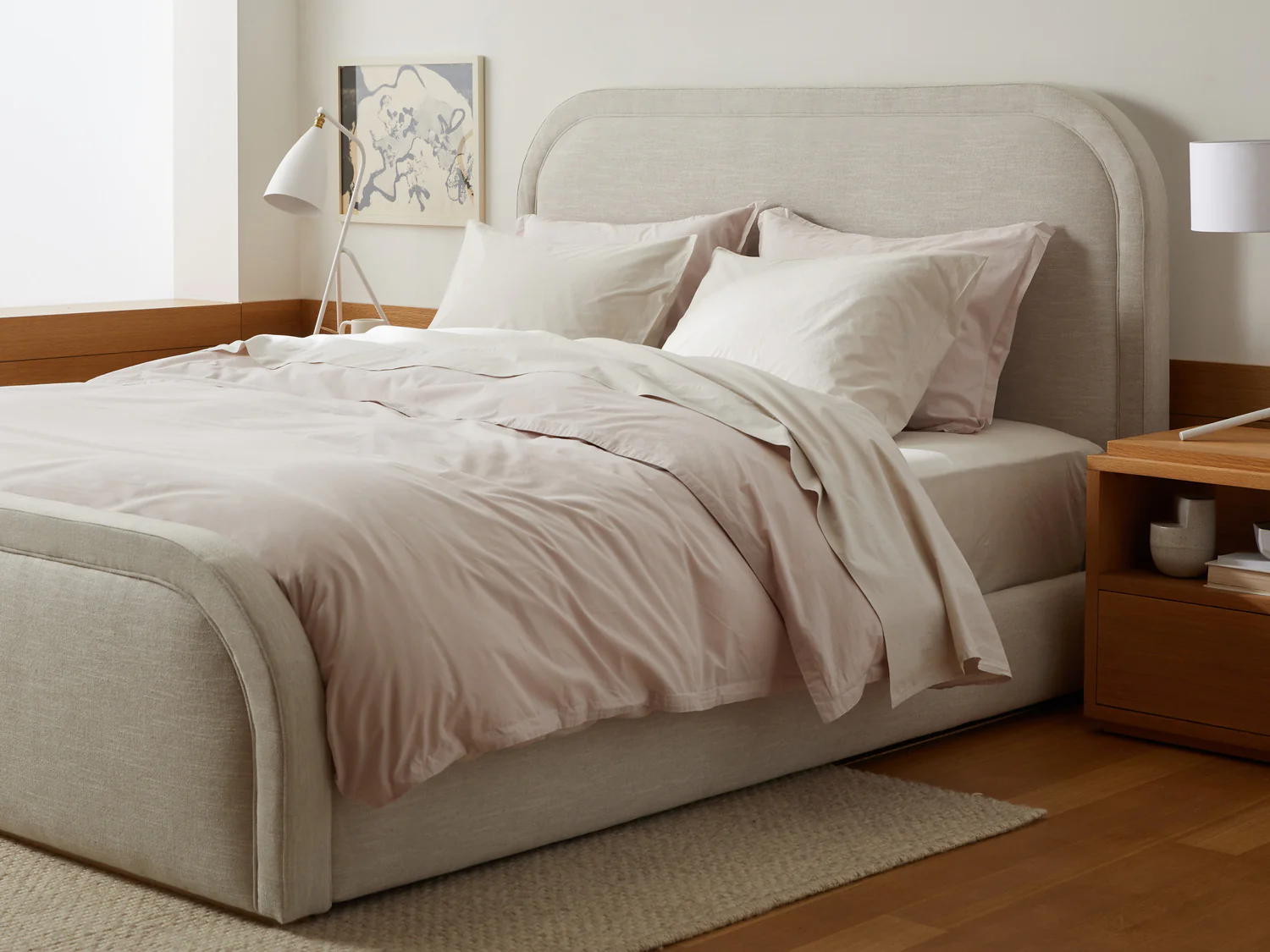 Percale Pillowcase Set - FINAL SALE (Sand) - Image 2