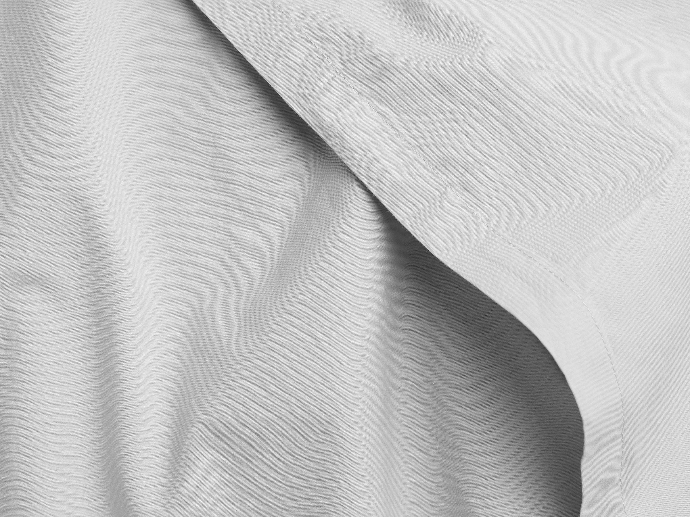 Percale Sham Set - FINAL SALE (Light Grey) - Image 3