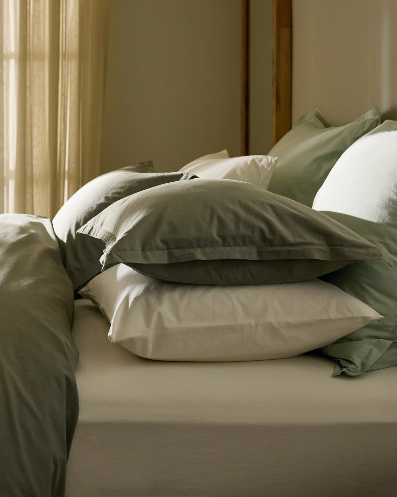 Percale Sham Set (Moss) - Image 2