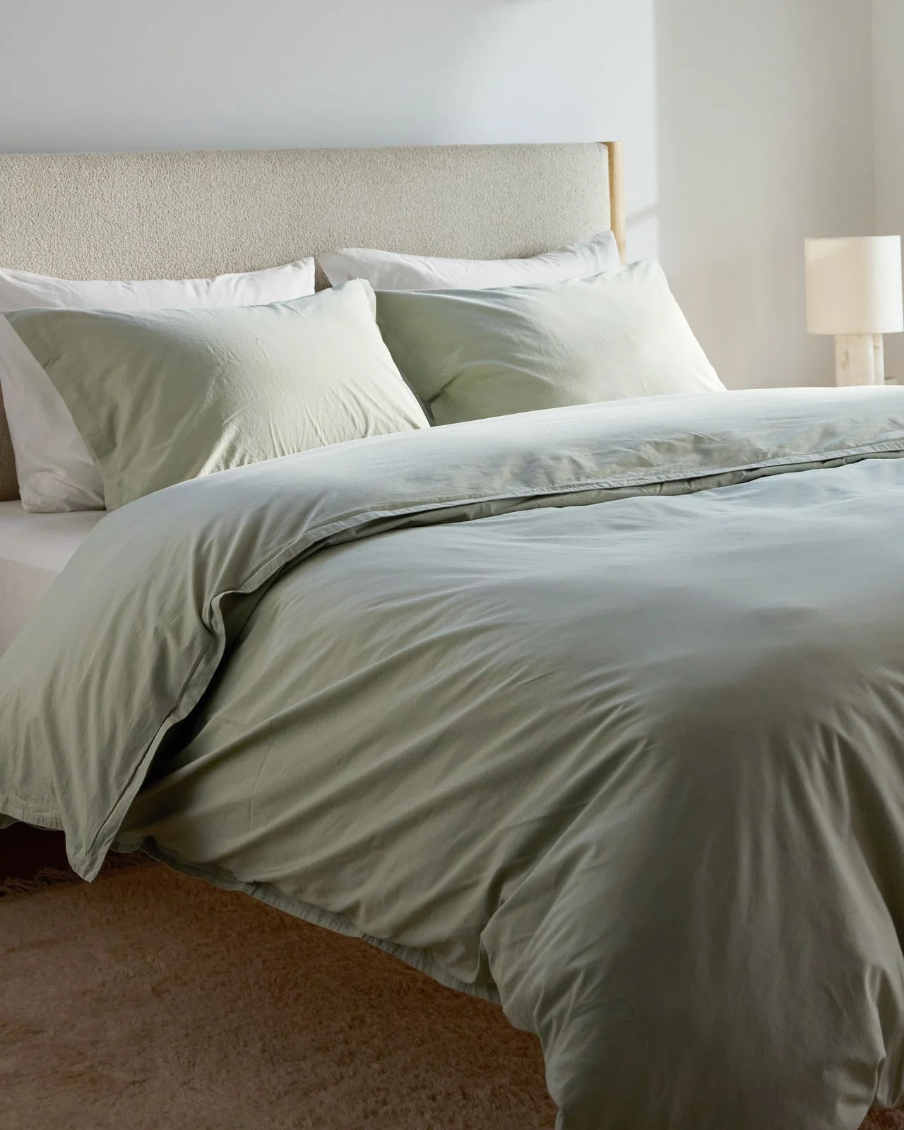 Percale Sham Set - FINAL SALE (Sage) - Image 4
