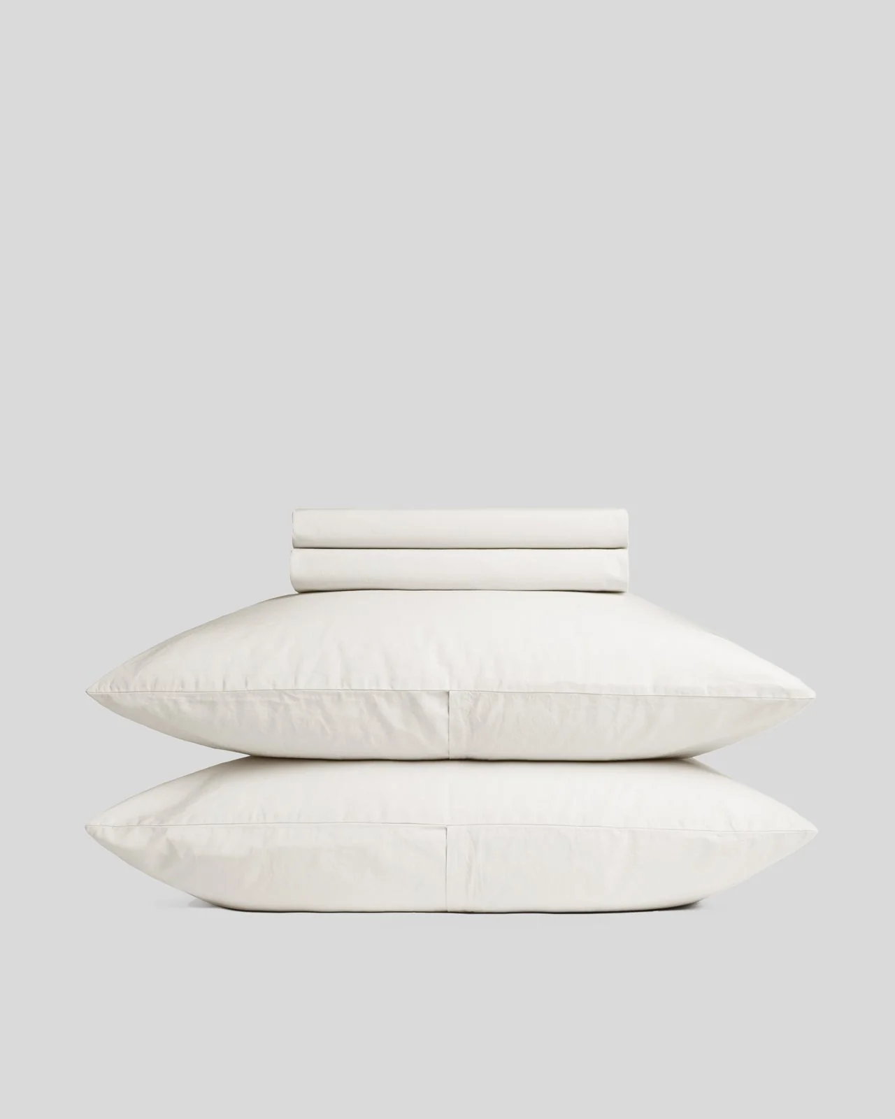 Percale Sheet Set - Cream F/Q