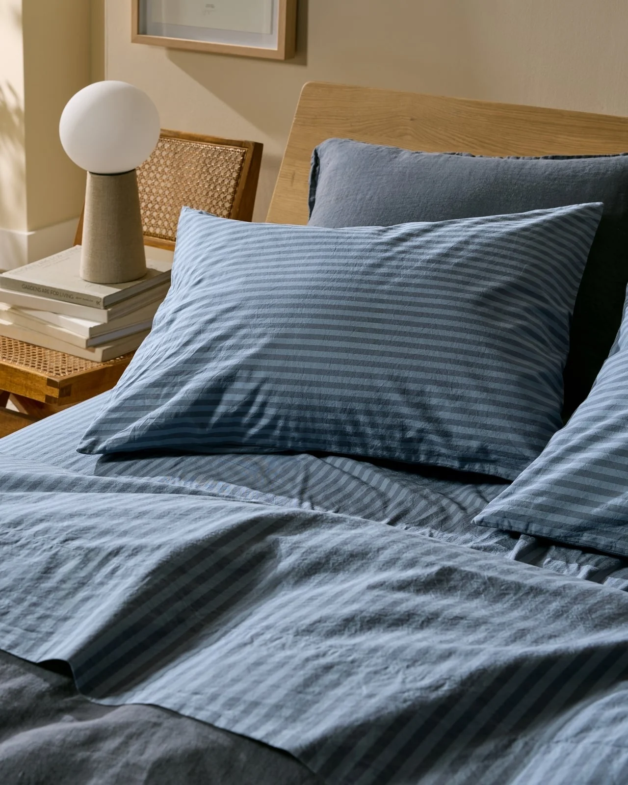Percale Sheet Set - Dusk Stripe F/Q - Image 5