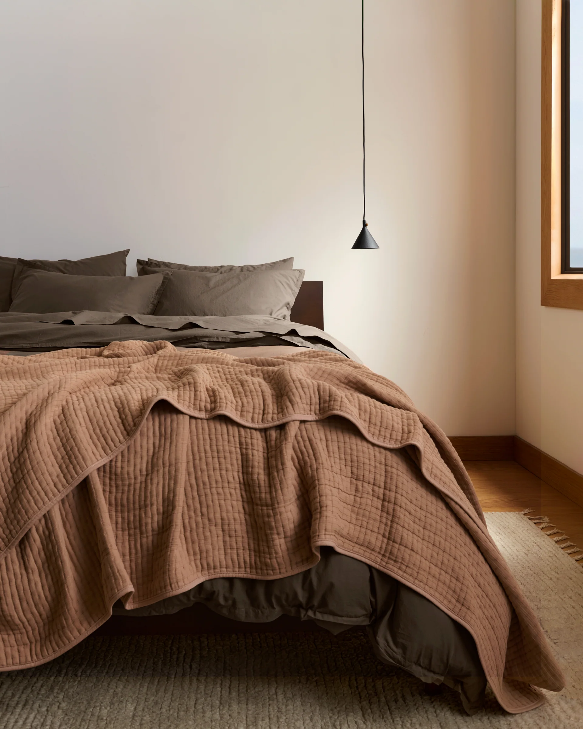 Percale Sheet Set - Warm Grey TW/XL - Image 5